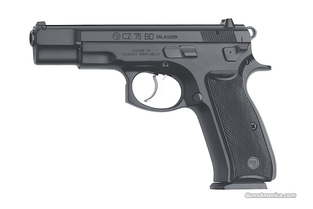 CZ 75 BD 9MM DECOCKER BLK 16RD for sale at Gunsamerica.com: 993645772