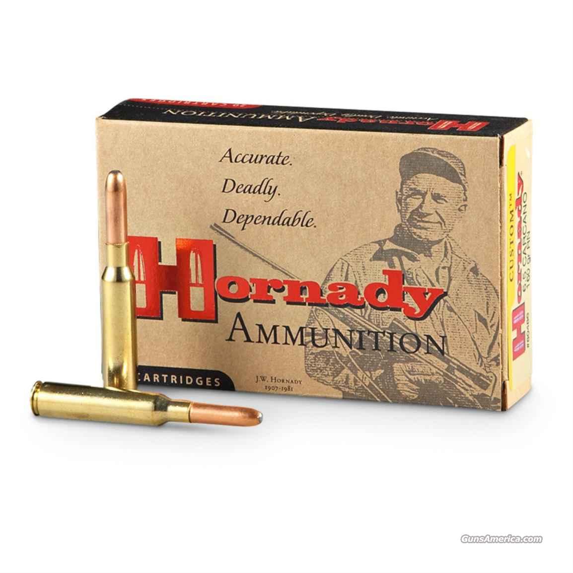 Hornady 6.5 Carcano Ammo 160 Gr. for sale at Gunsamerica.com: 926046531