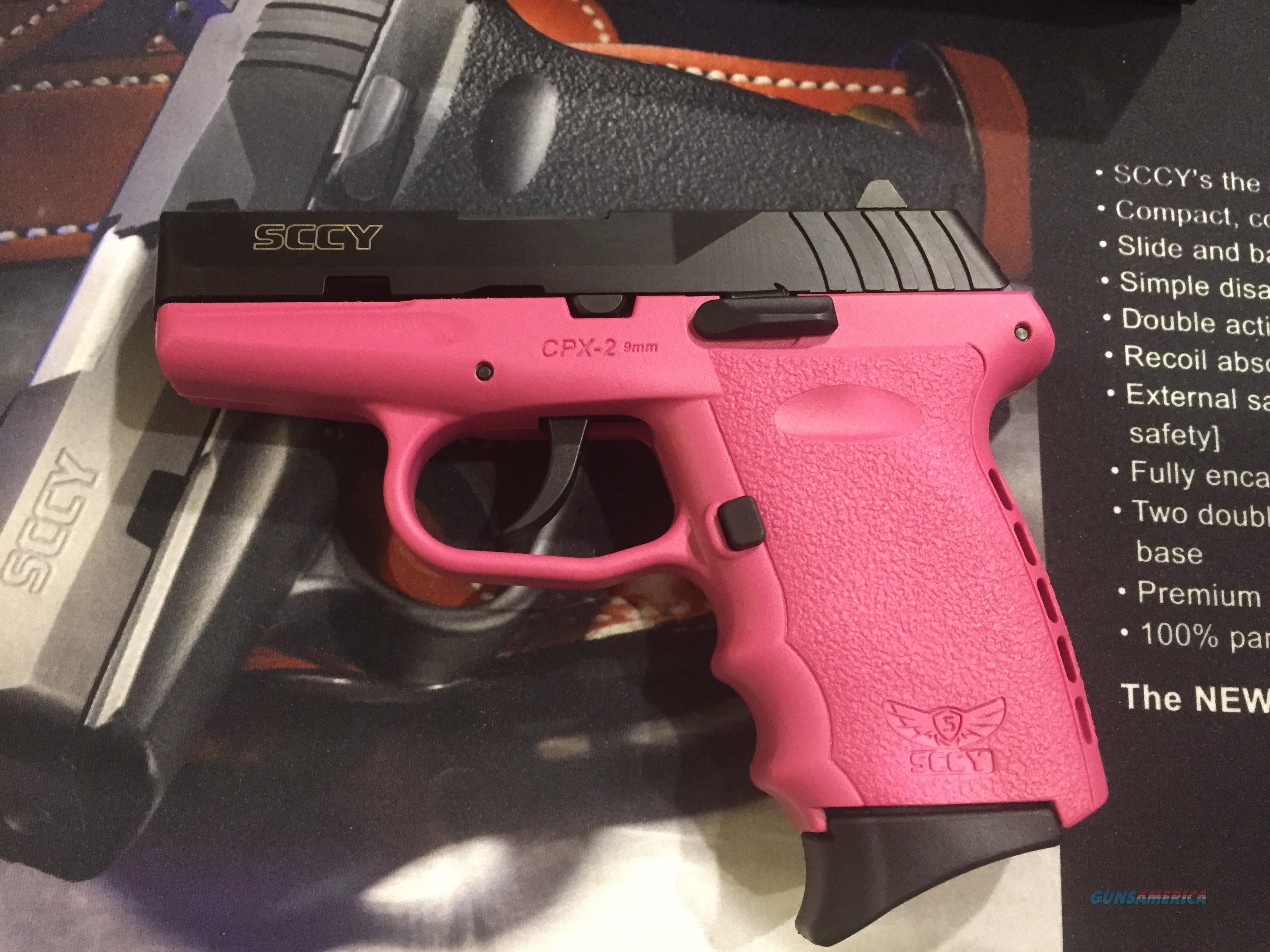 SCCY CPX2 CBPK (Pink Frame Black slide) 9mm sem... for sale