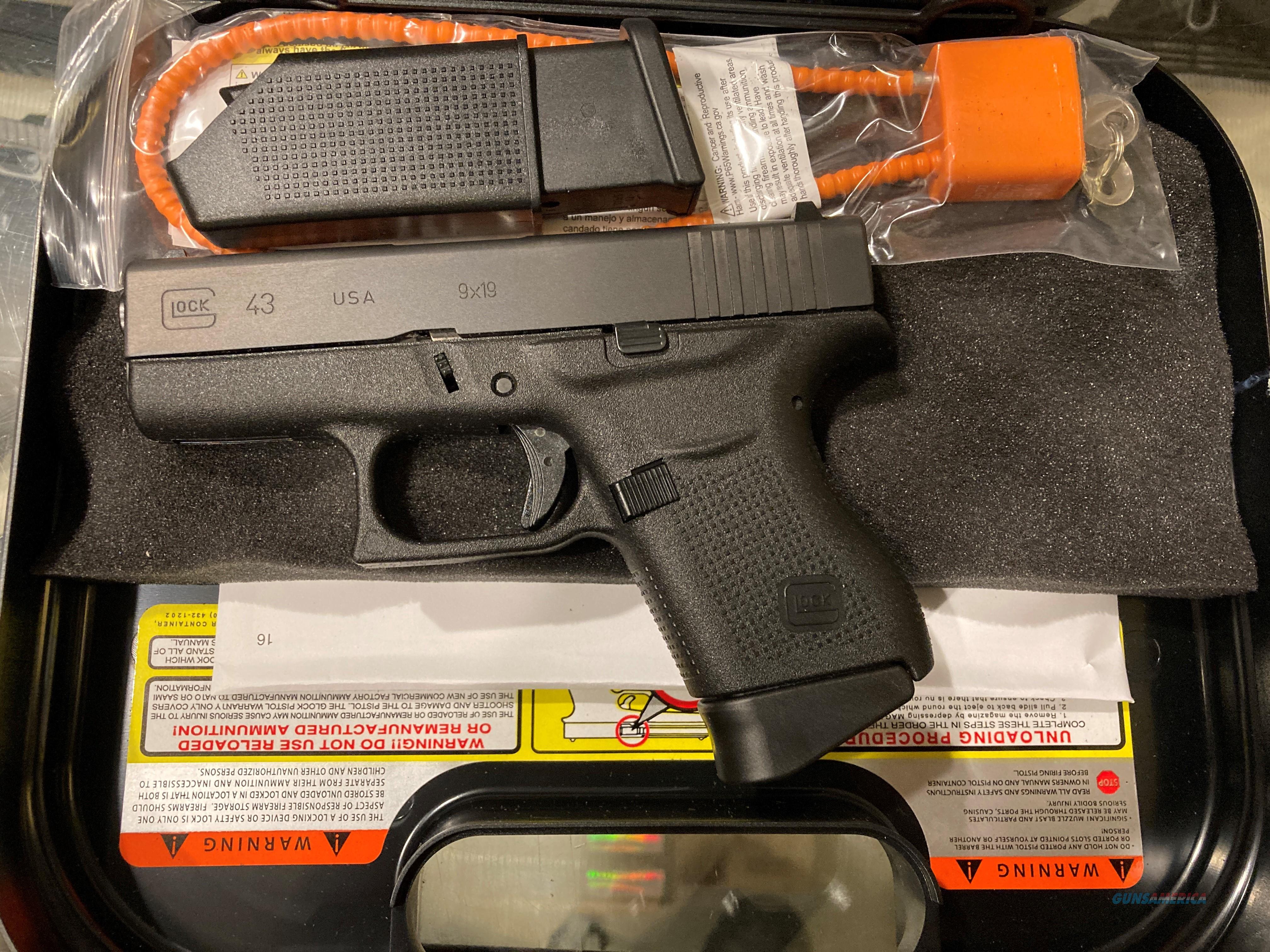 Glock 43 In 9mm G43 Smallest Glock For Sale At 919324375 0117
