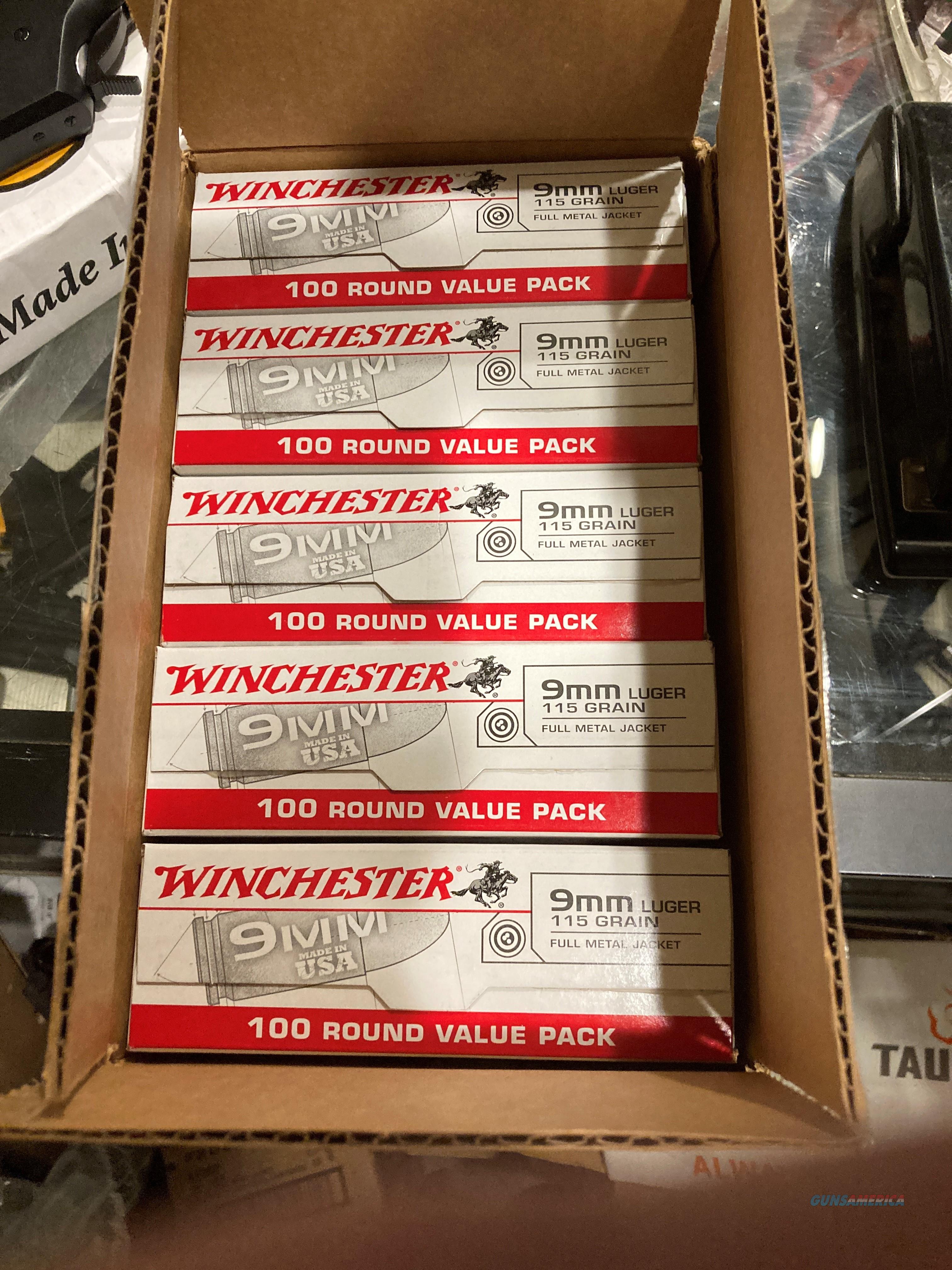 9mm Ammo Winchester 9mm 1000 rounds... for sale at Gunsamerica.com ...