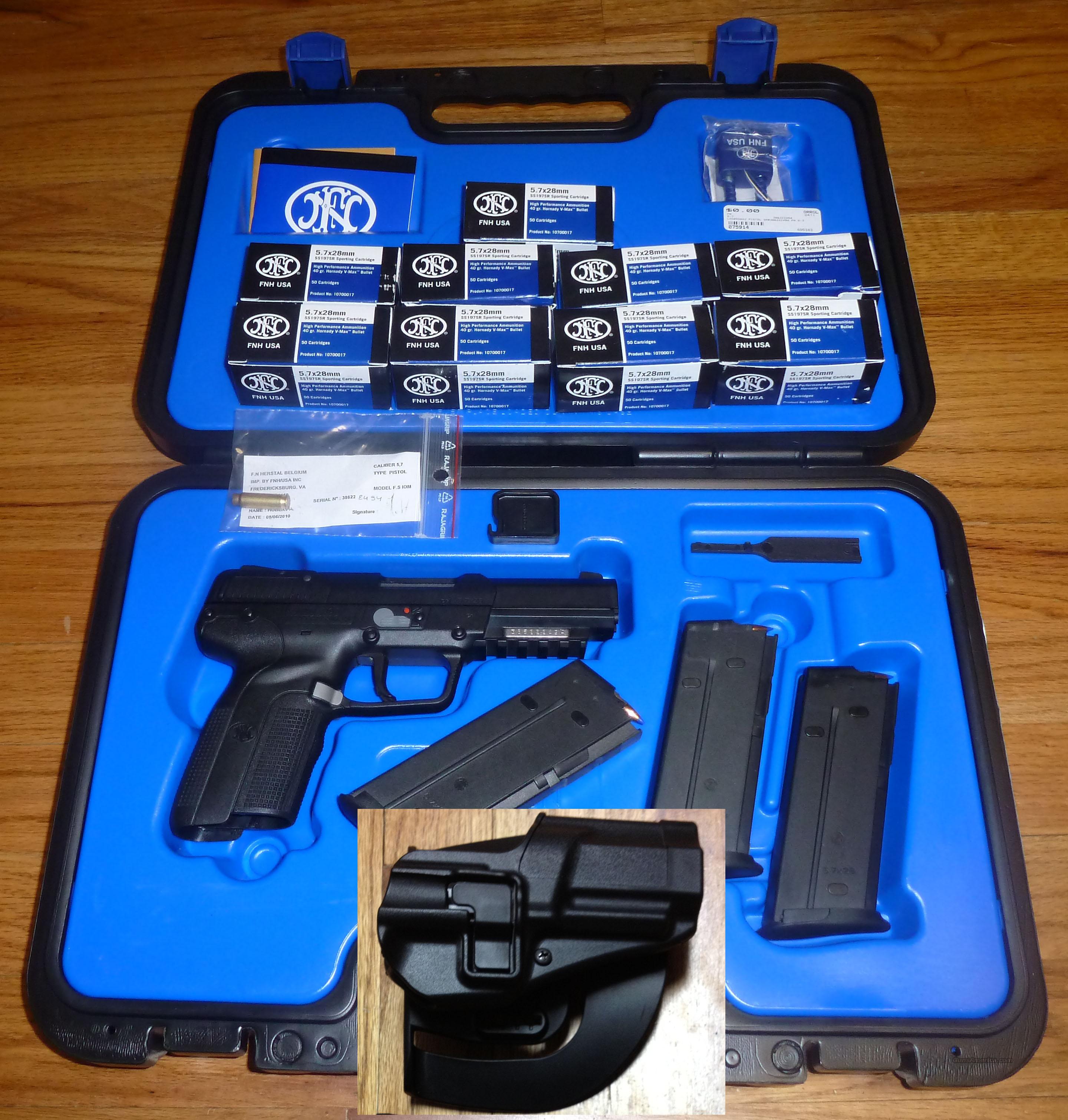 FN 5.7 Pistol 5.7 x 28mm with Black... for sale at Gunsamerica.com ...