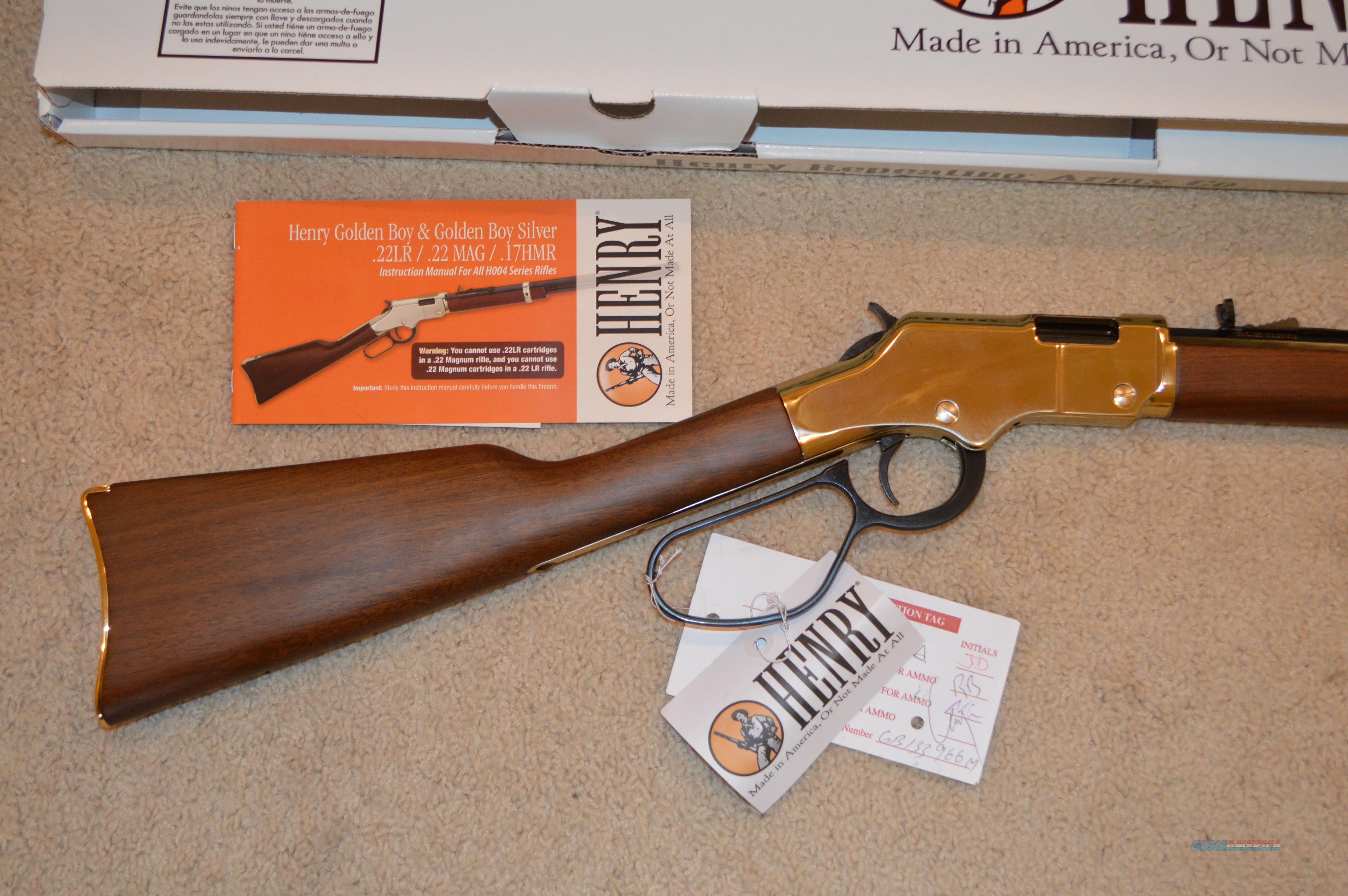 Old Henry Rifles For Sale 22 Mag Golden Boy