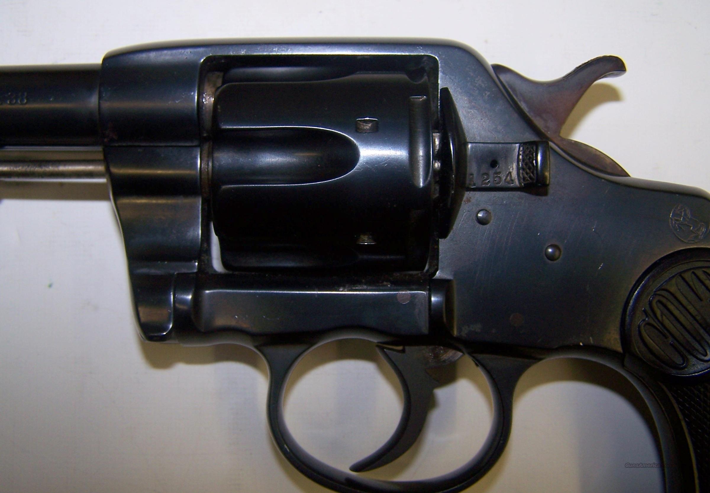 Colt D.A. 38 double action revolver... for sale at Gunsamerica.com ...