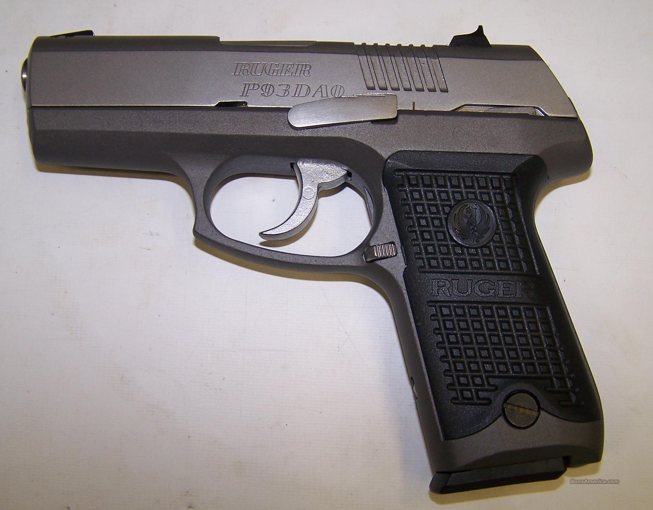 Ruger P93 DAO 9mm Pistol LIKE NEW IN BOX P 93 ... for sale