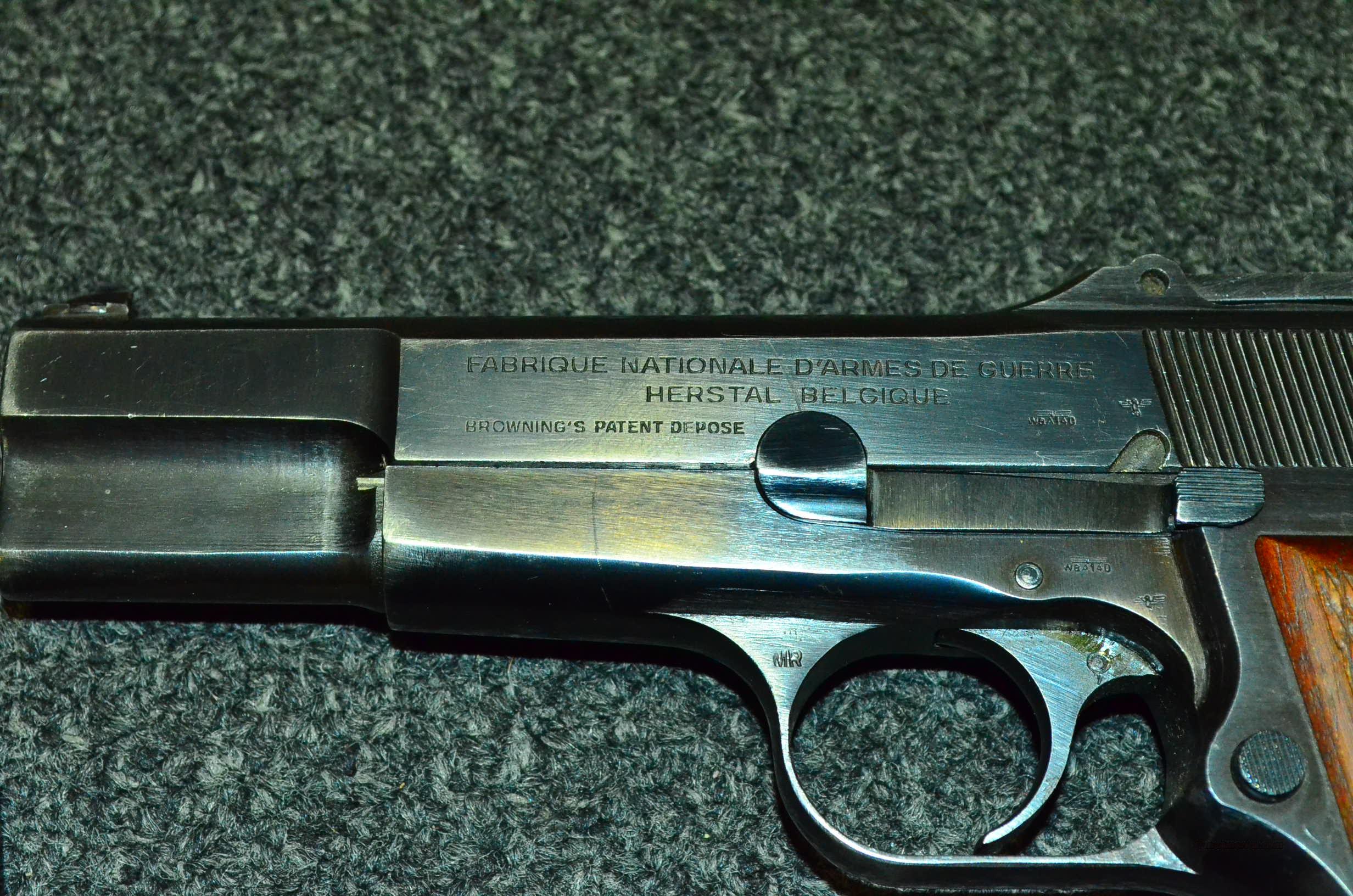 FN HIGH POWER 9MM BROWNING PATENT NAZI STAMP for sale