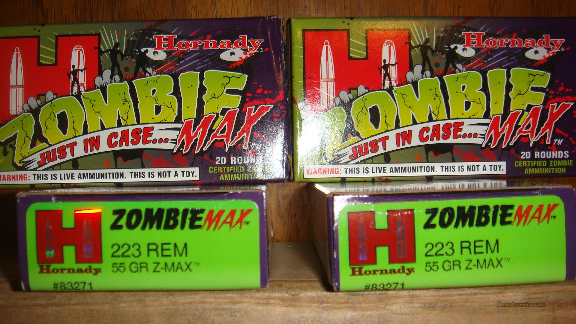 Hornady Zombie Max 223 cal,80 rds for sale at Gunsamerica.com: 979254375