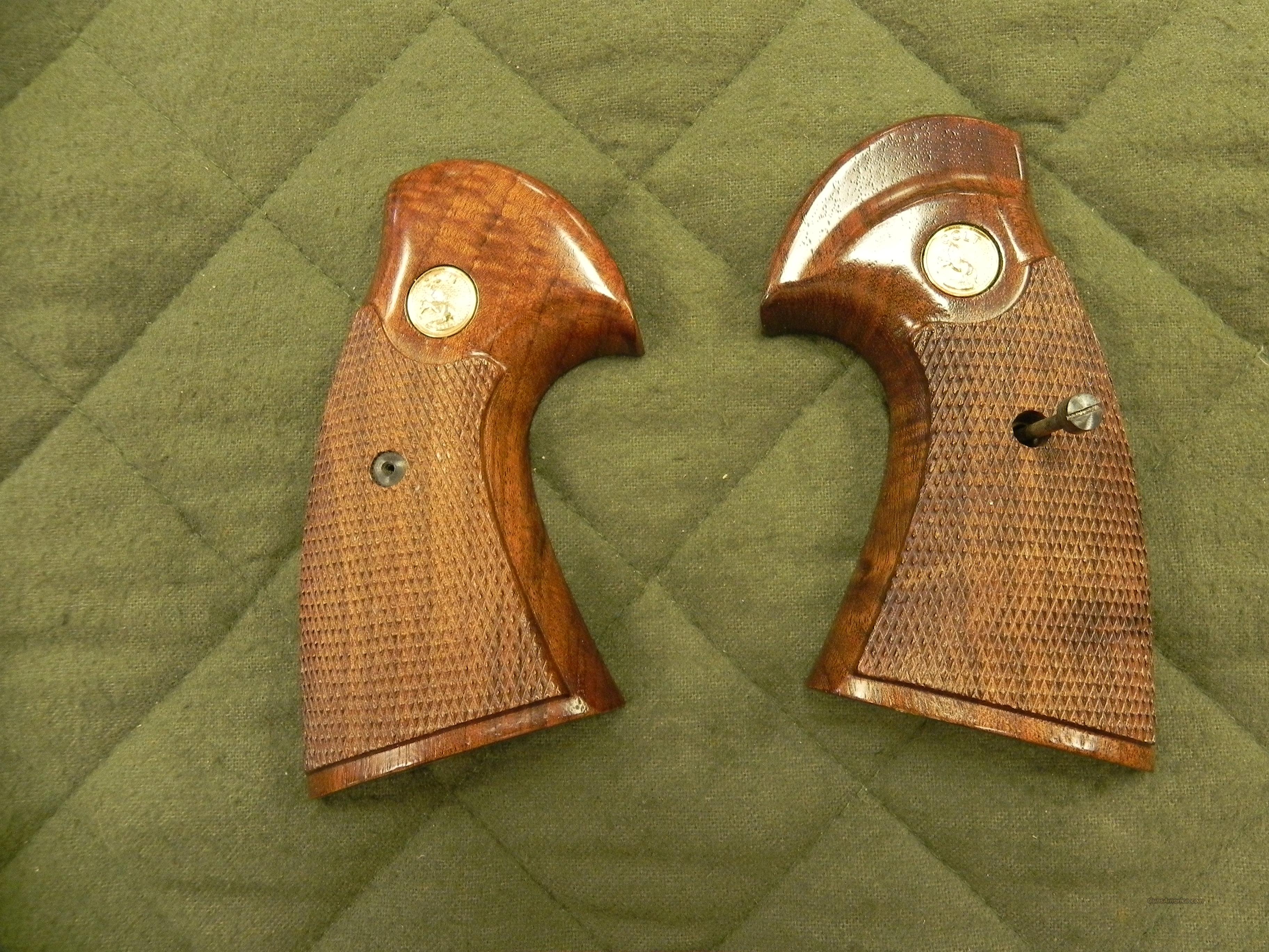 Colt Python Factory Wood Grips For Sale At 935233053 5952