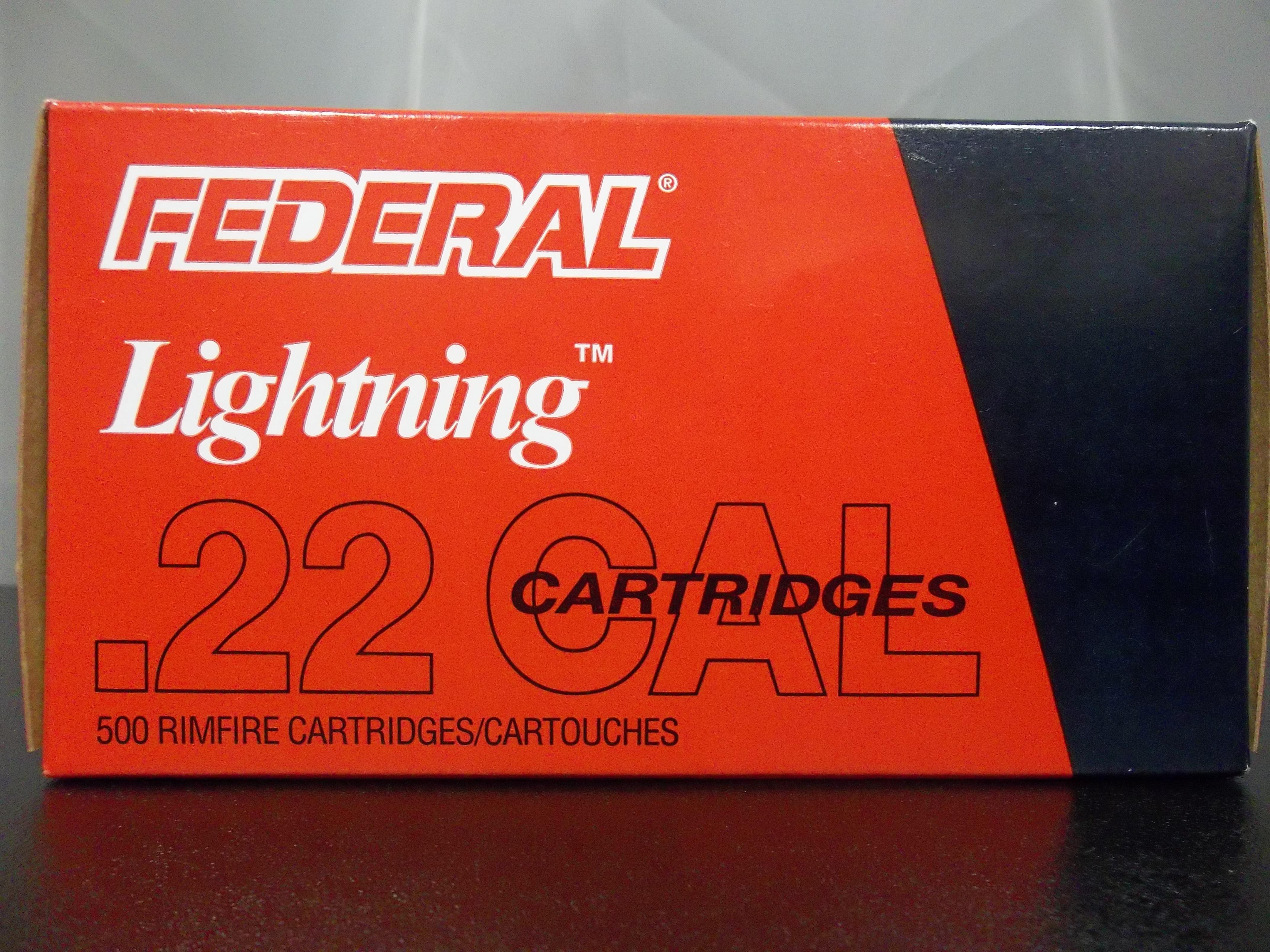 22 lr FEDERAL LIGHTNING bick of 500... for sale at :  964010062