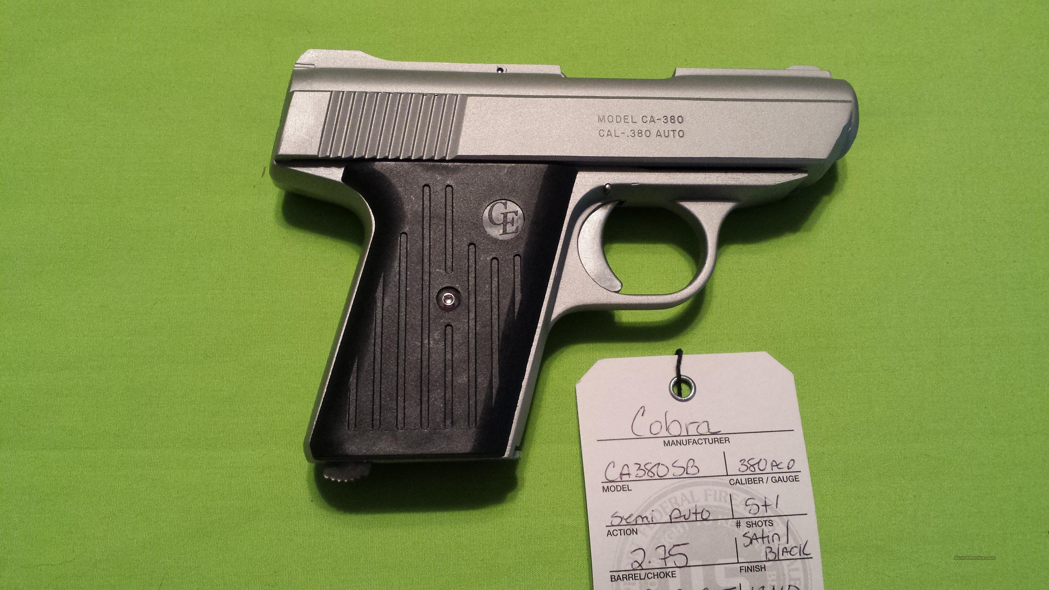 Cobra Ca380 380 Acp 380 Satin Bl For Sale At 906120446 8748