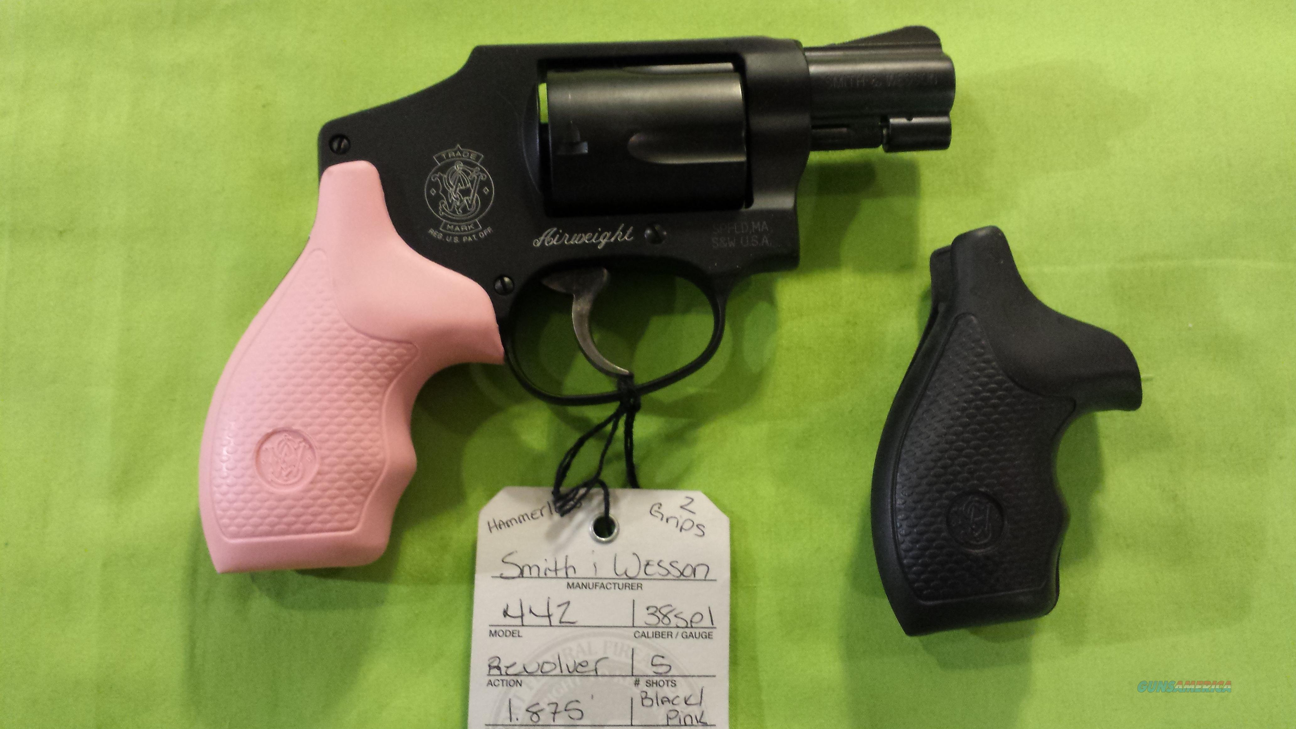 Smith Wesson S W 442 Hammerless 38 Spl Pink G For Sale