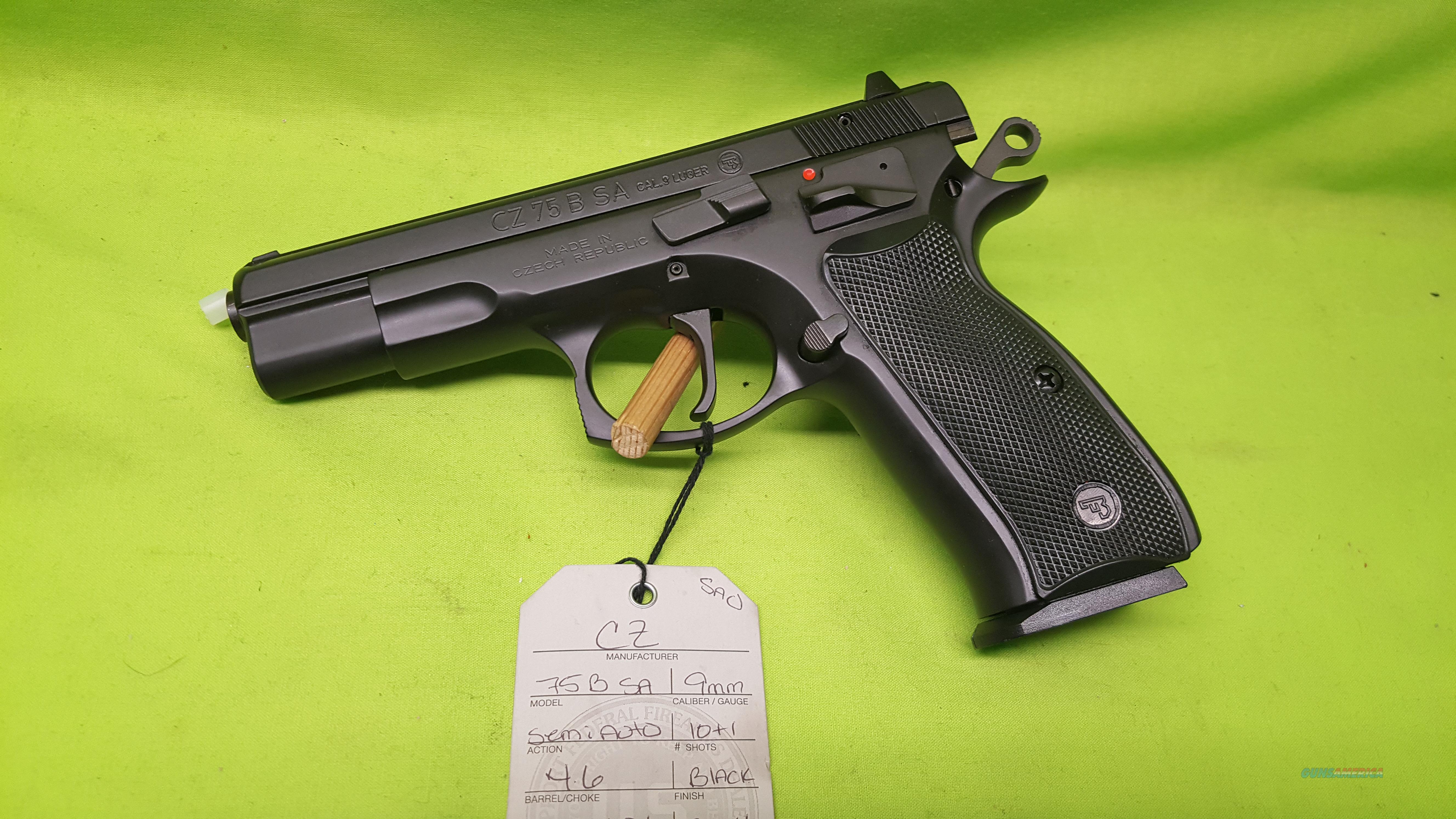 CZ 75 B 75B SA 9MM 9 MM SAO BLACK 2... For Sale At Gunsamerica.com ...