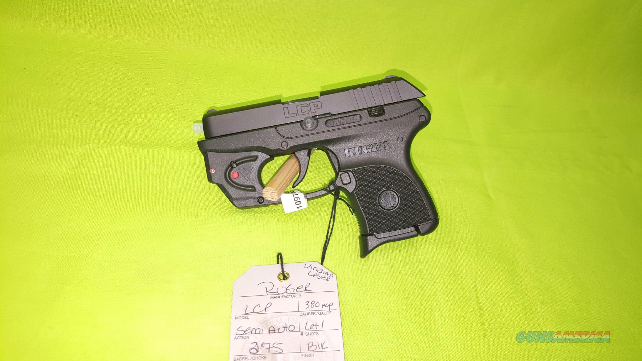 RUGER LCP 380 380ACP 6+1 VIRIDIAN R... for sale at Gunsamerica.com ...