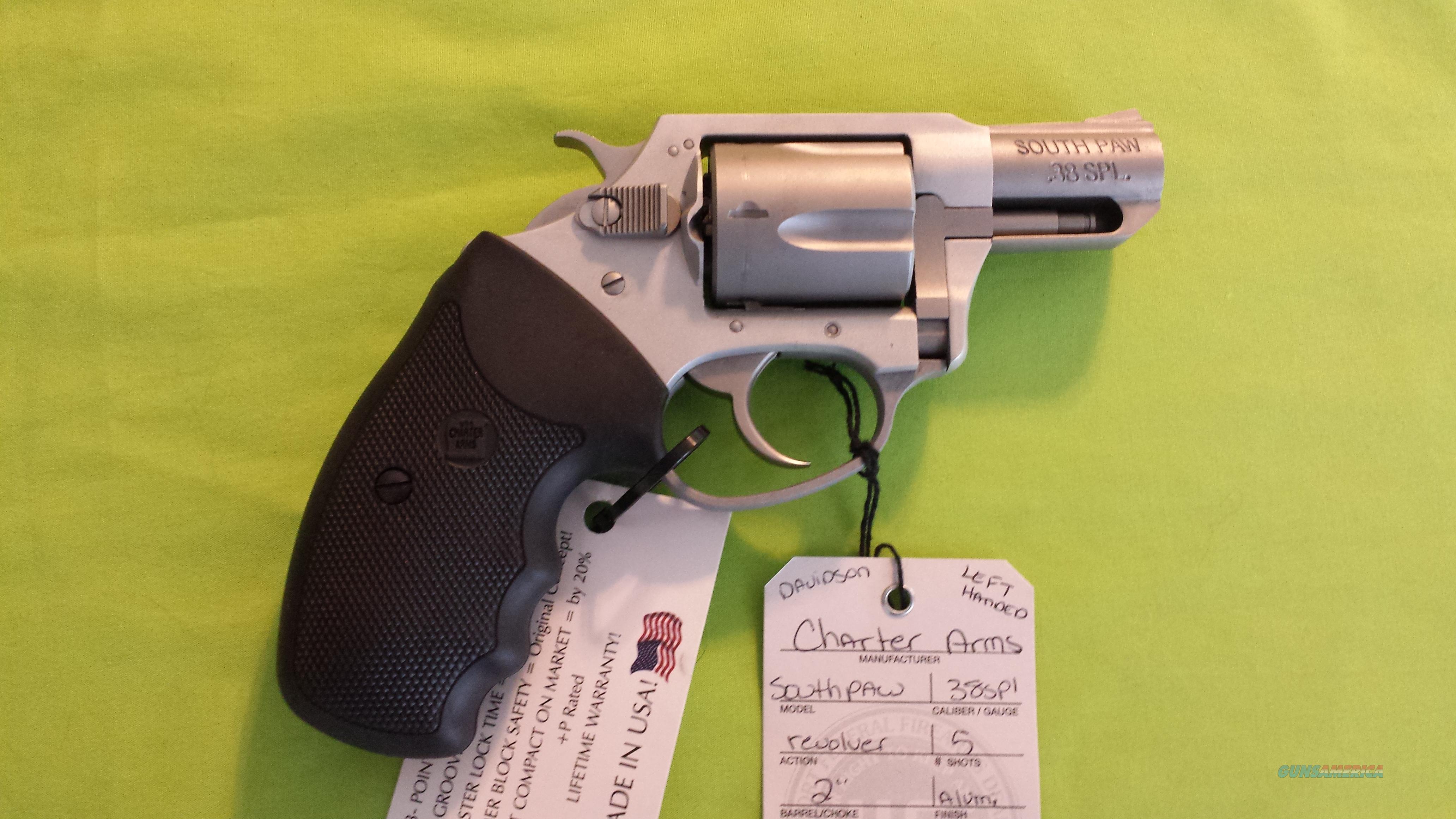 CHARTER ARMS UNDERCOVER SOUTHPAW PA... for sale at Gunsamerica.com ...