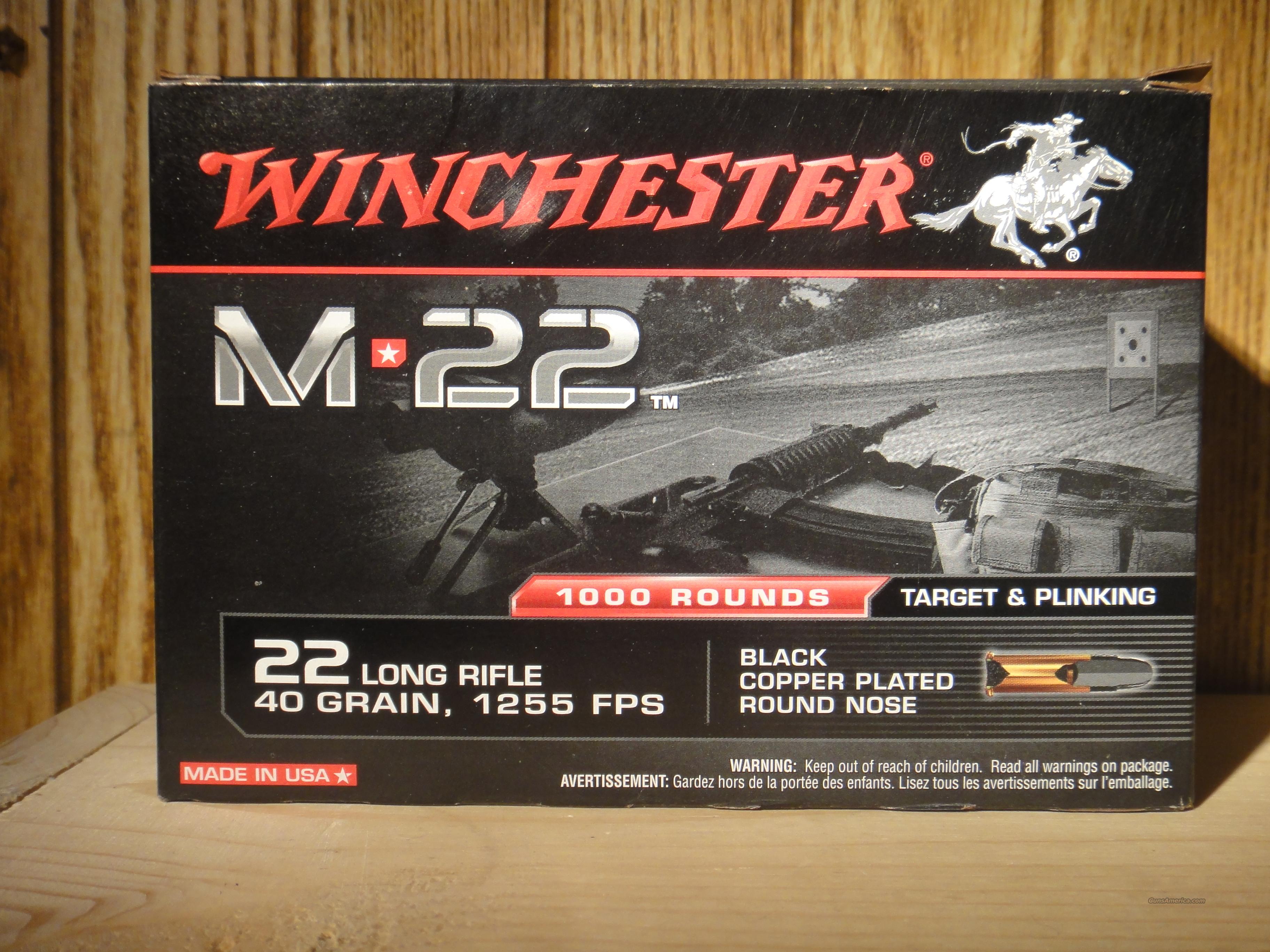 1000 Rounds M 22 Winchester 22lr For Sale At 943948554