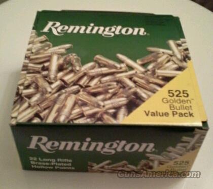 525 rd Remington 22lr Brass-Plated ... for sale at Gunsamerica.com ...