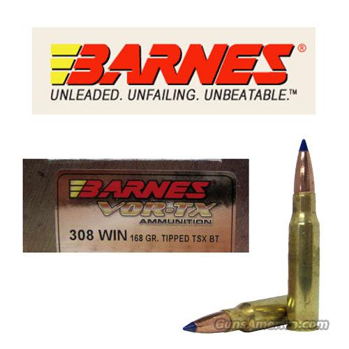 Barnes 308 Vor Tx 168gr Tipped Tsx For Sale At 987375456 8986