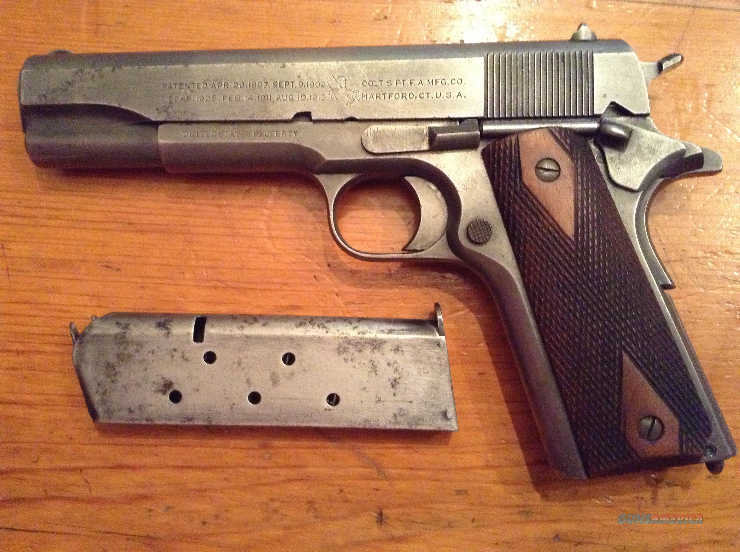 Ww1 Us Colt 1911 45 Acp For Sale At 914577985