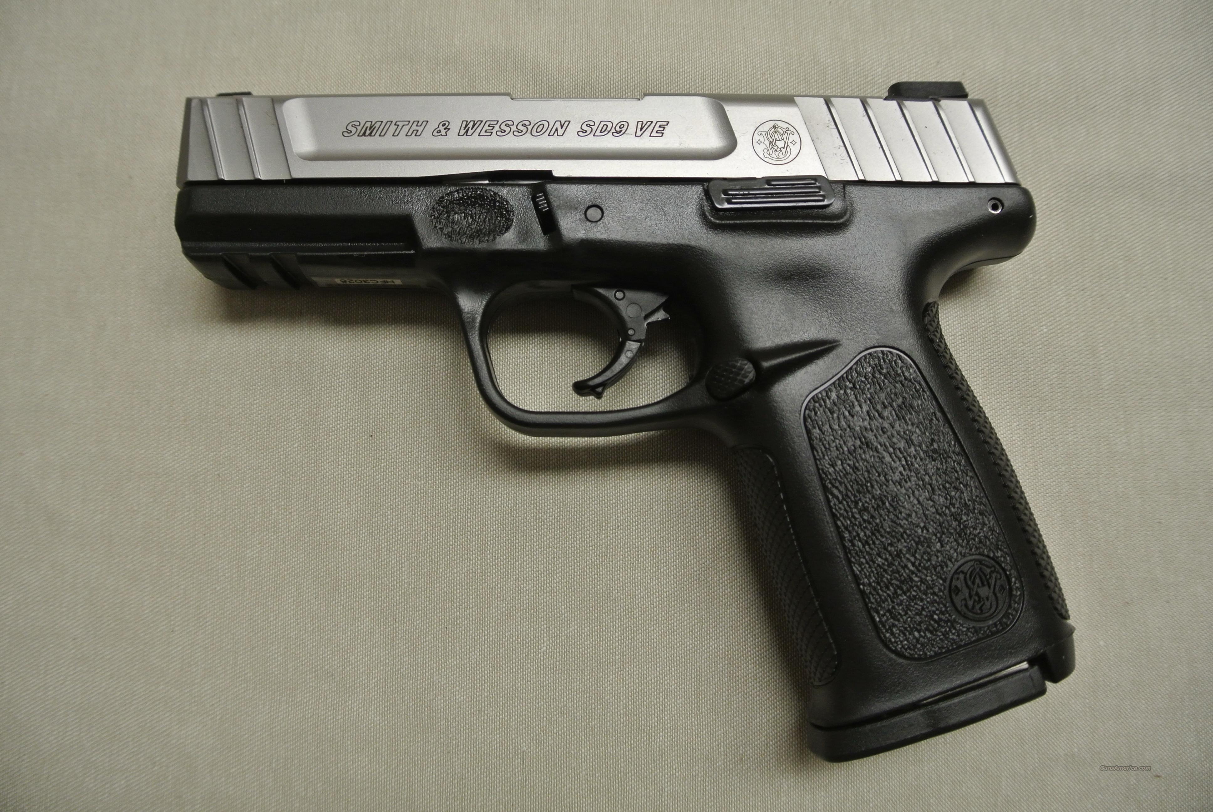 Smith & Wesson SD9VE 9mm Pistol for sale at Gunsamerica.com: 927455242