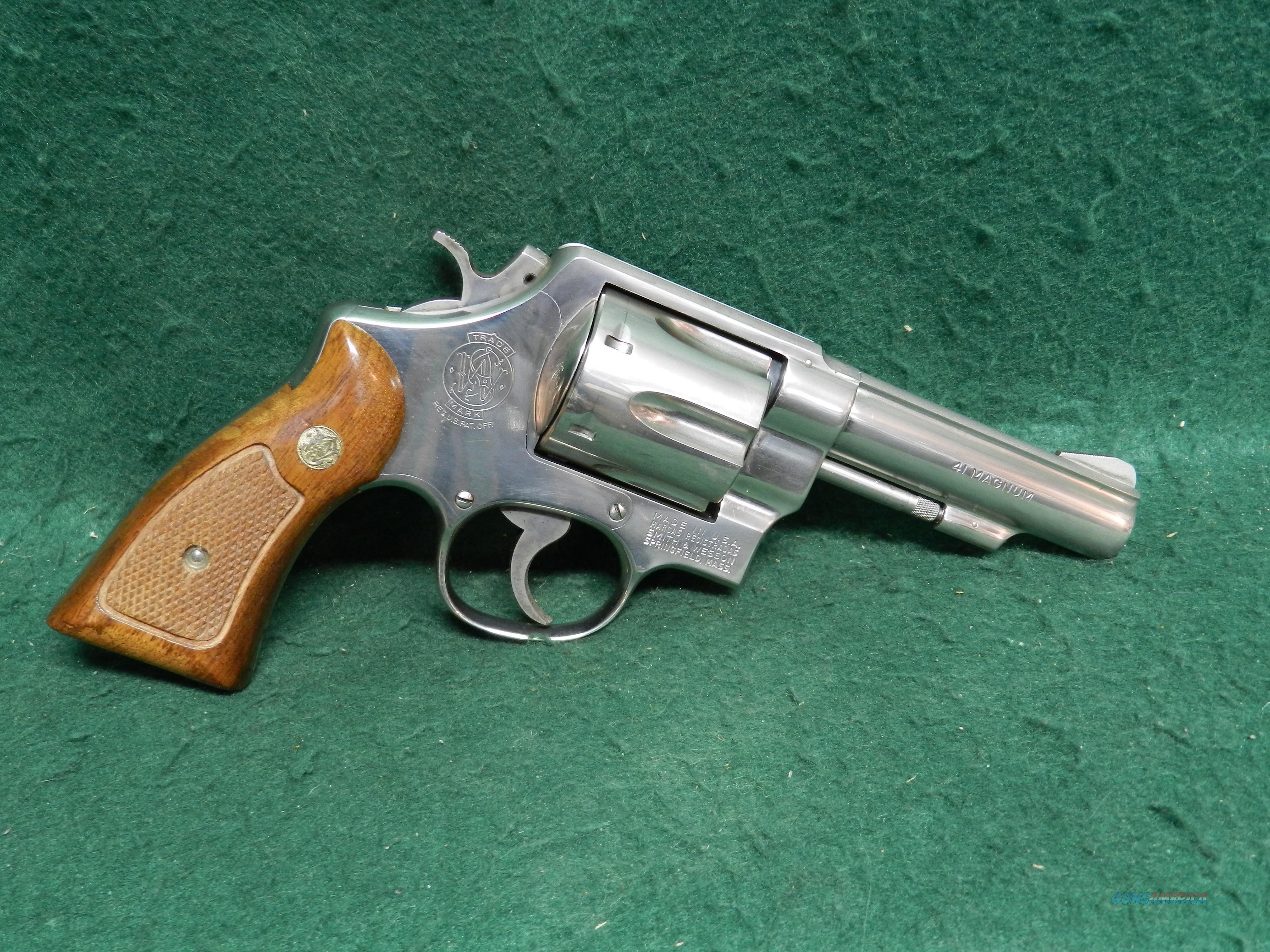 Smith & Wesson Model 58 Nickel Finish in 41 Mag... for sale