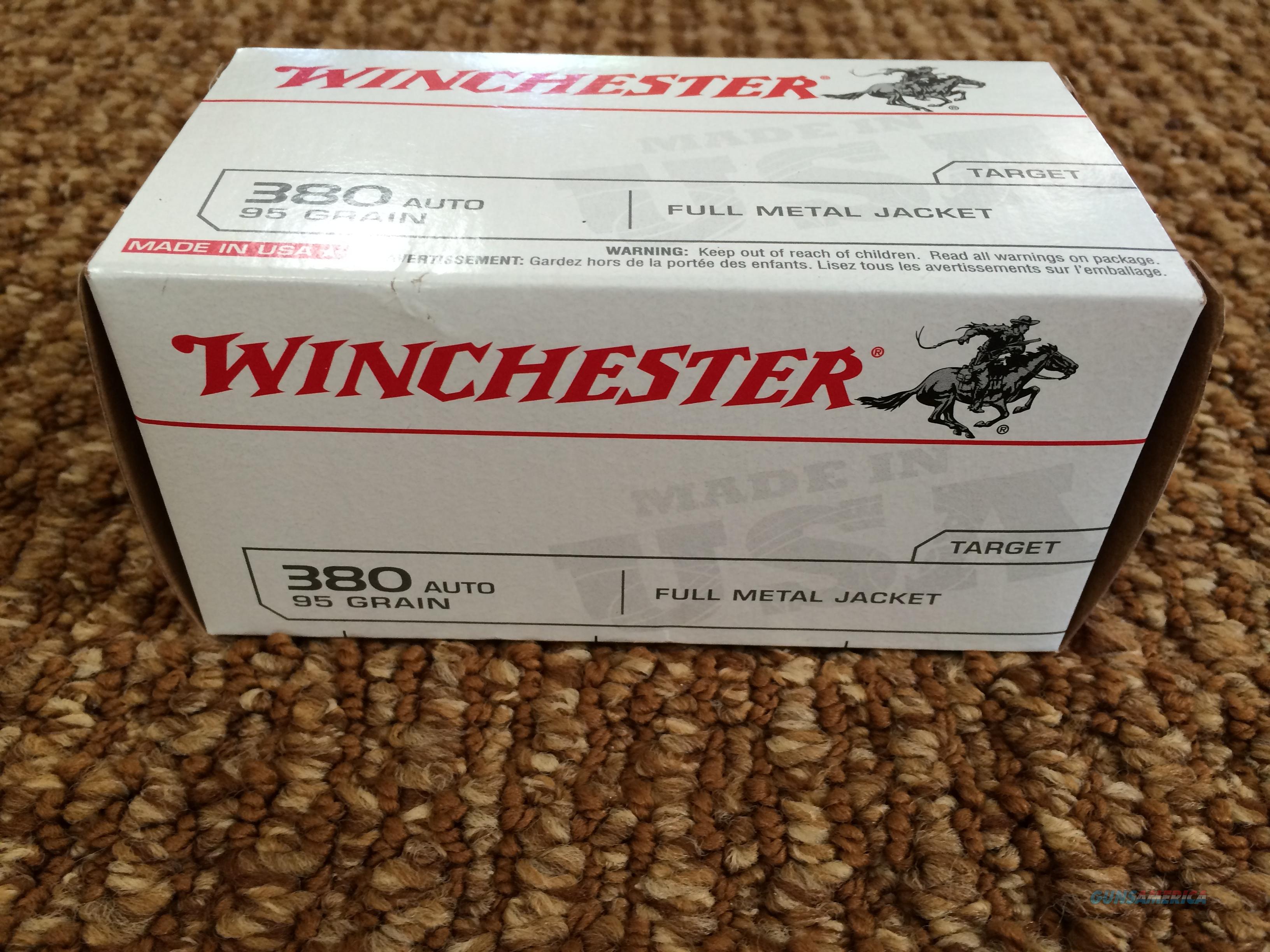 Winchester 380 Auto 95 Grain Full M... for sale at Gunsamerica.com ...