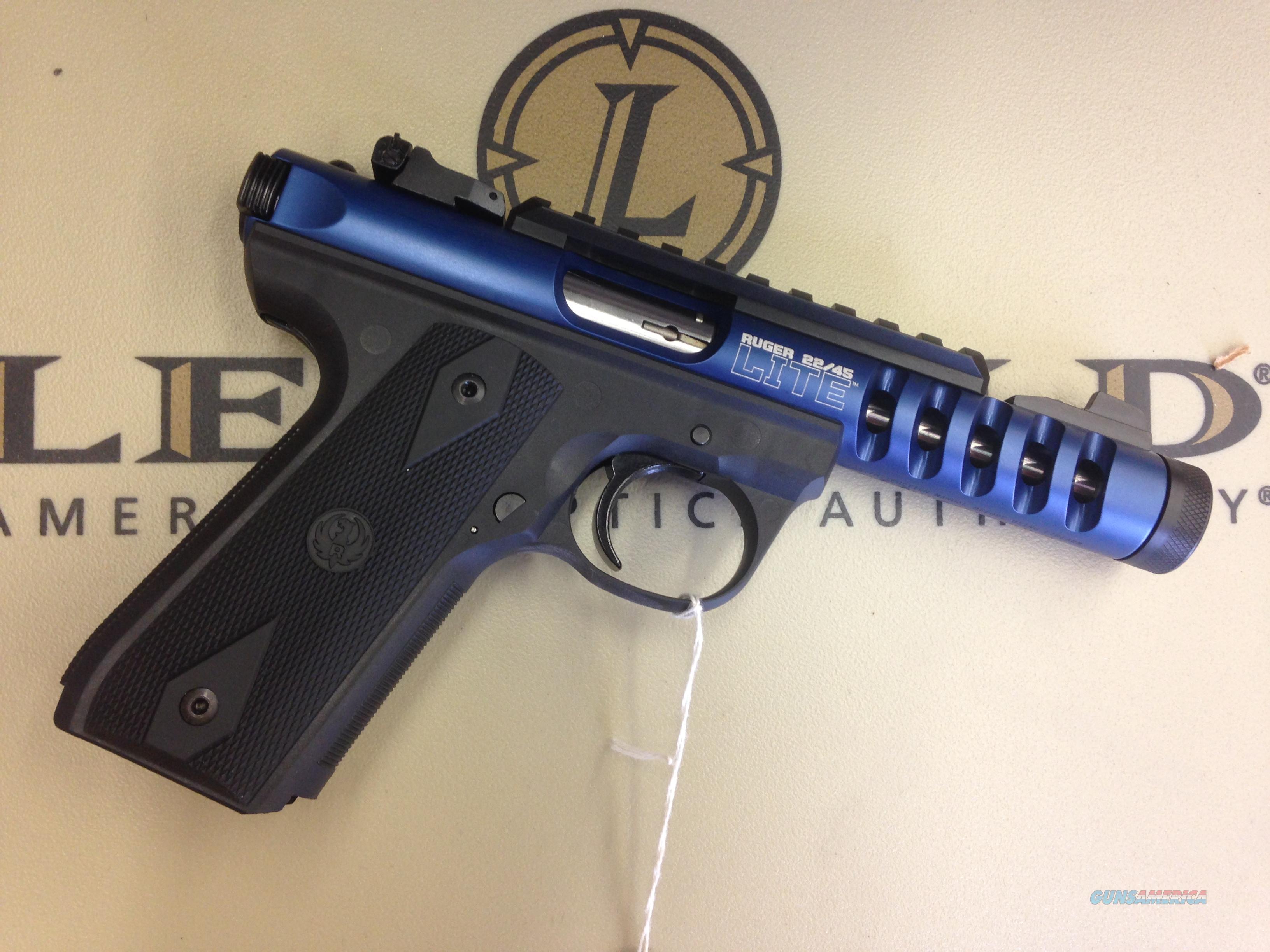 New Ruger 22 45 Lite Blue Anodized 22lr For Sale