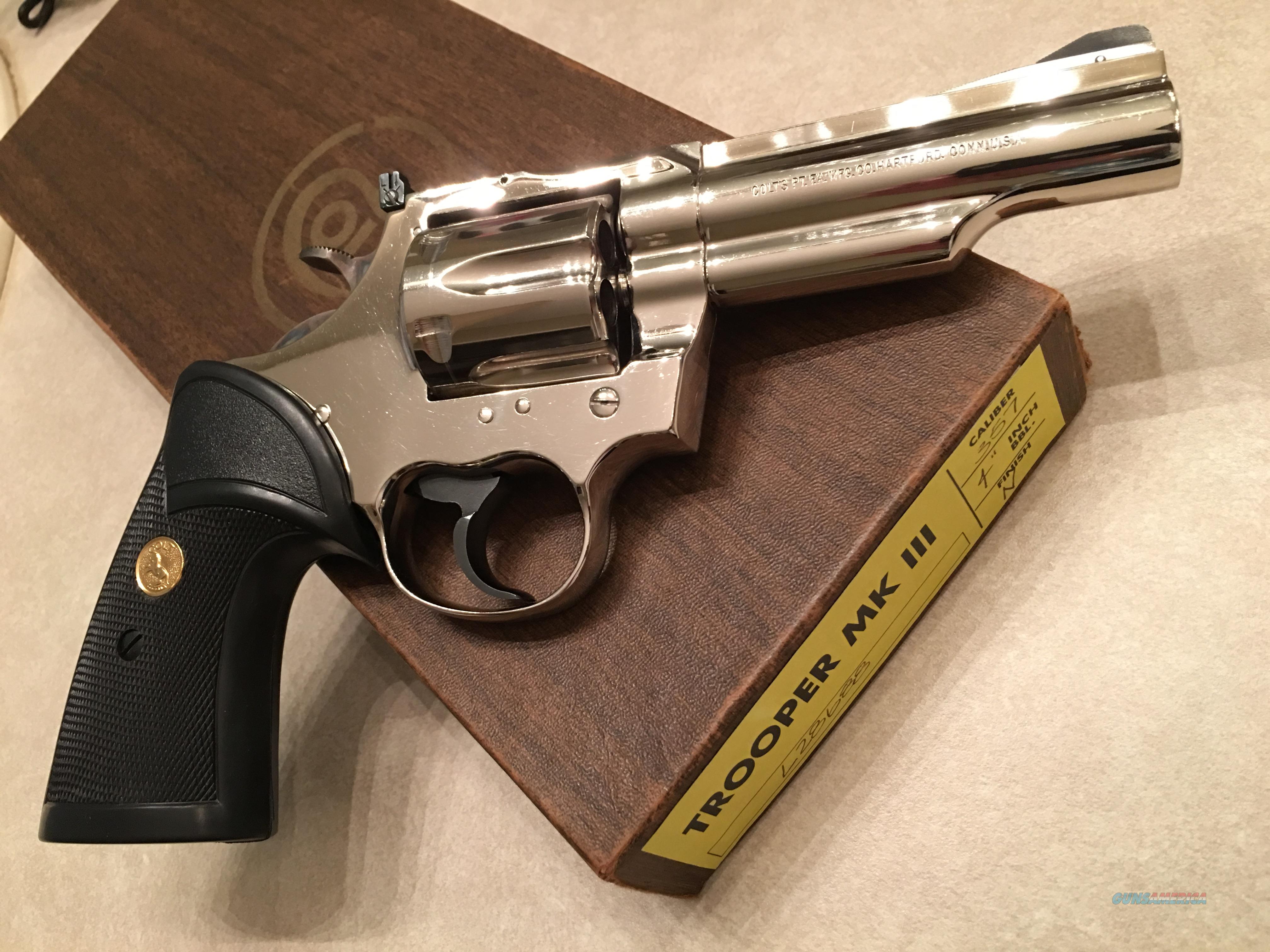 Colt Trooper Mkiii 357 Magnum Brigh For Sale At 970374544 7904