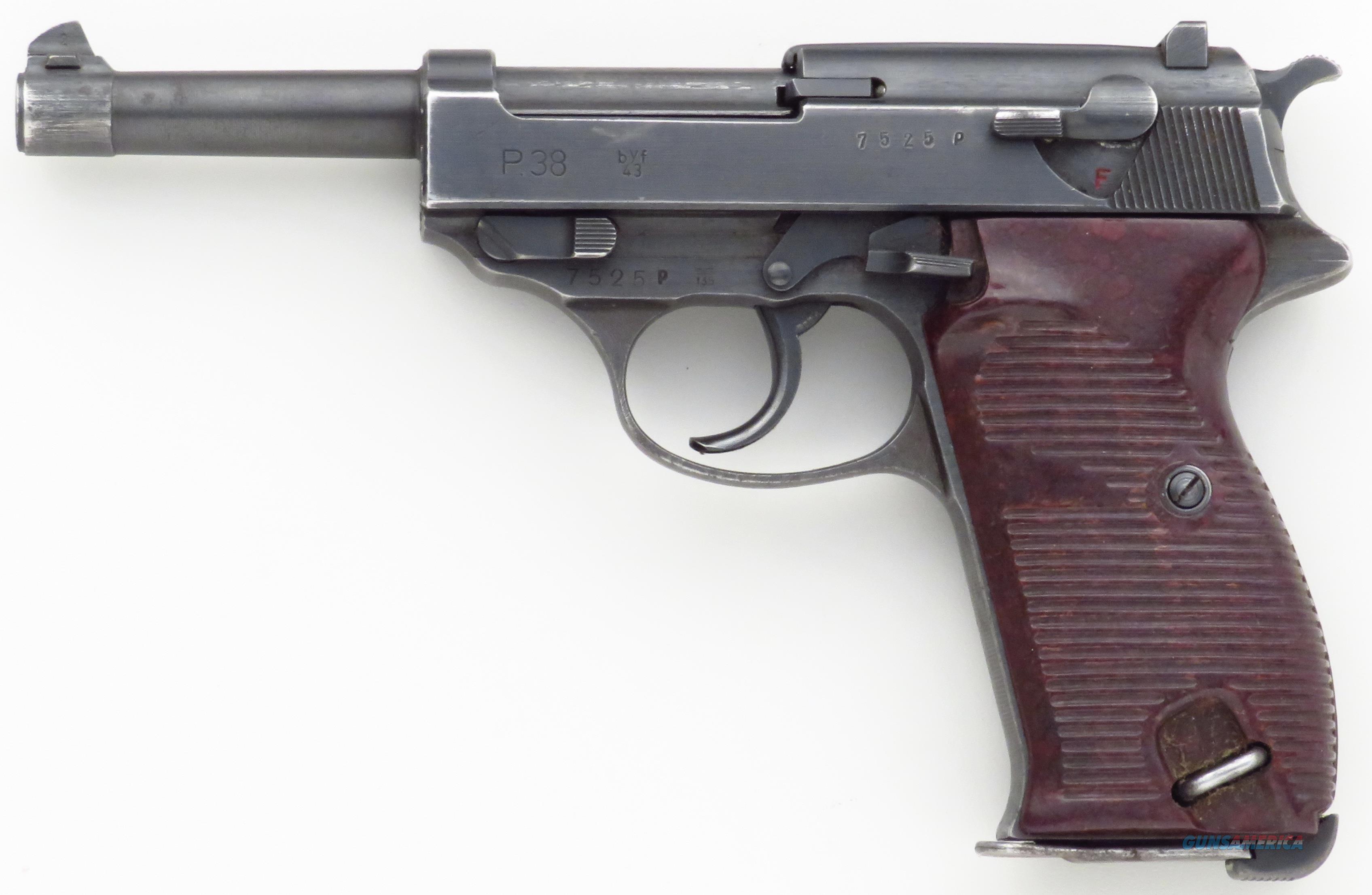 Mauser P38 9mm, bYf, 1943, 7525P, m... for sale at Gunsamerica.com ...