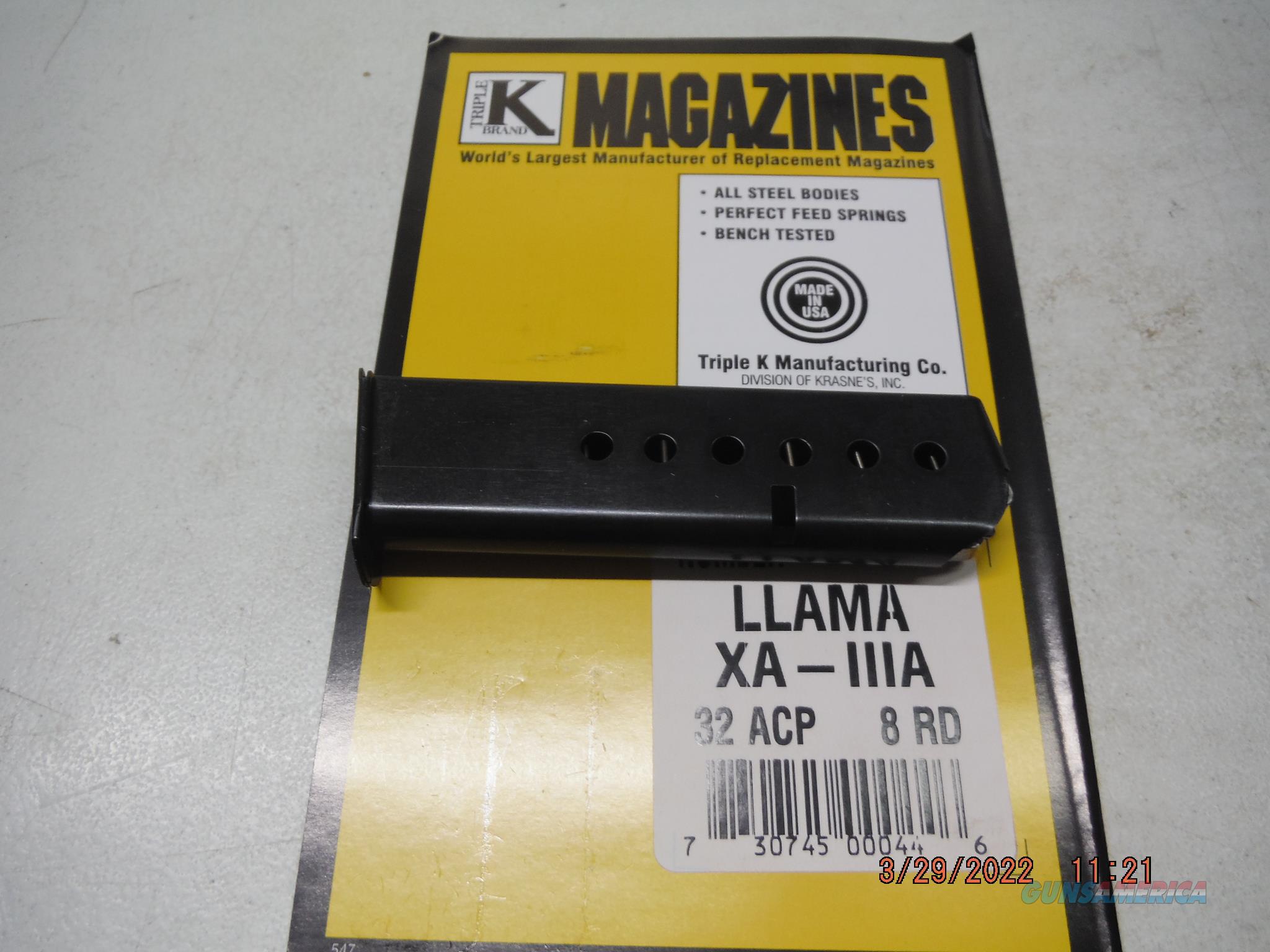 LLAMA IIIA 32 Magazine 8RD Llama XA... for sale at Gunsamerica.com ...