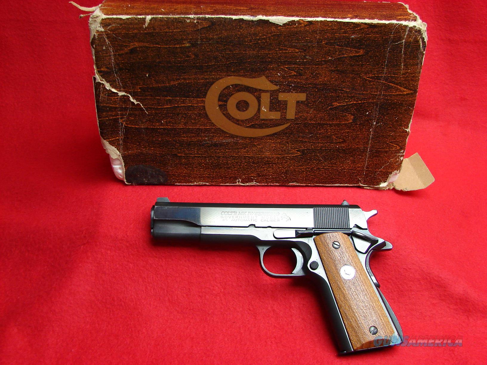 Colt 1911 Mk Iv Series 70 45 Acp Used Blu For Sale