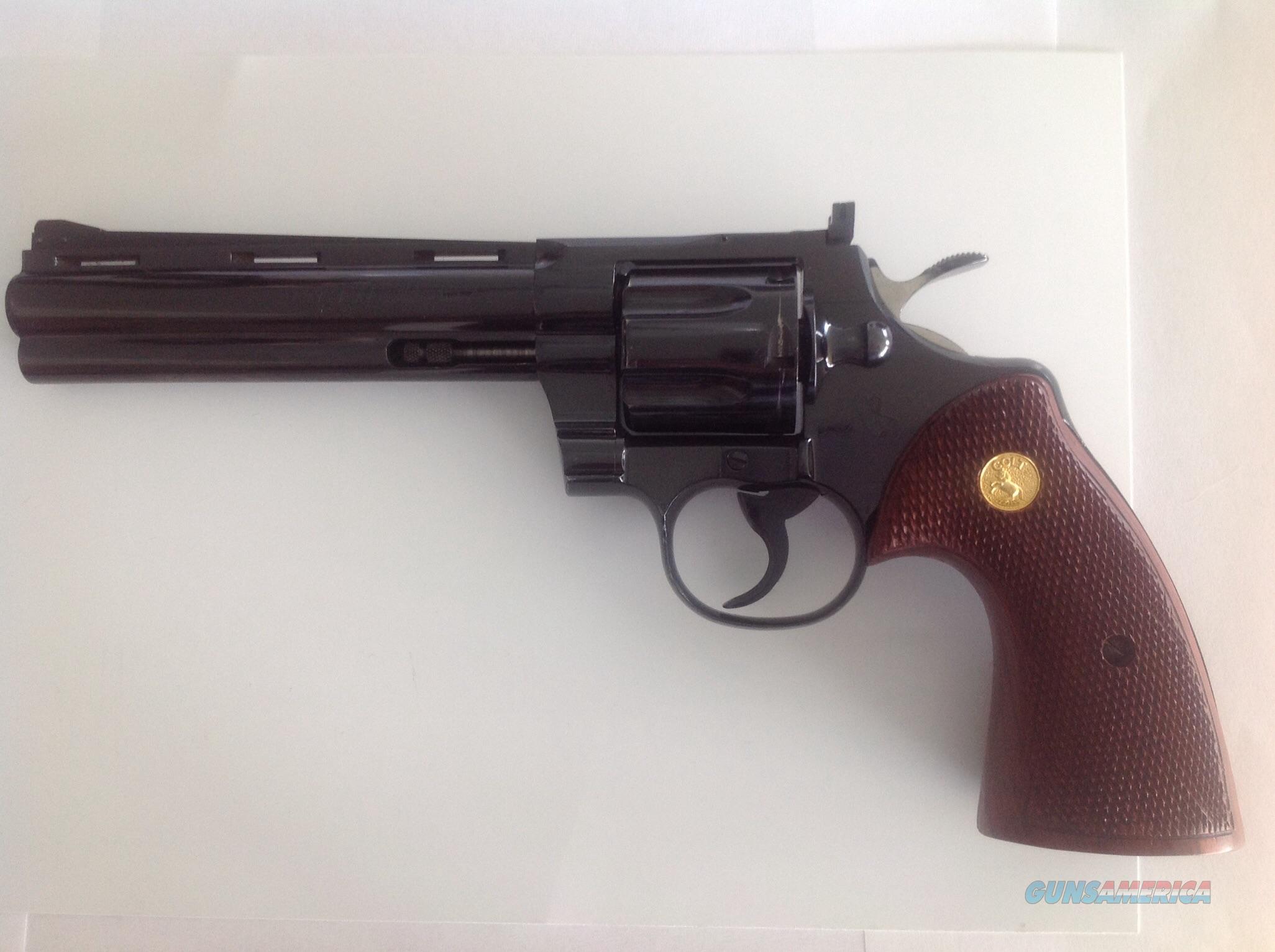 Colt python 357 serial number location