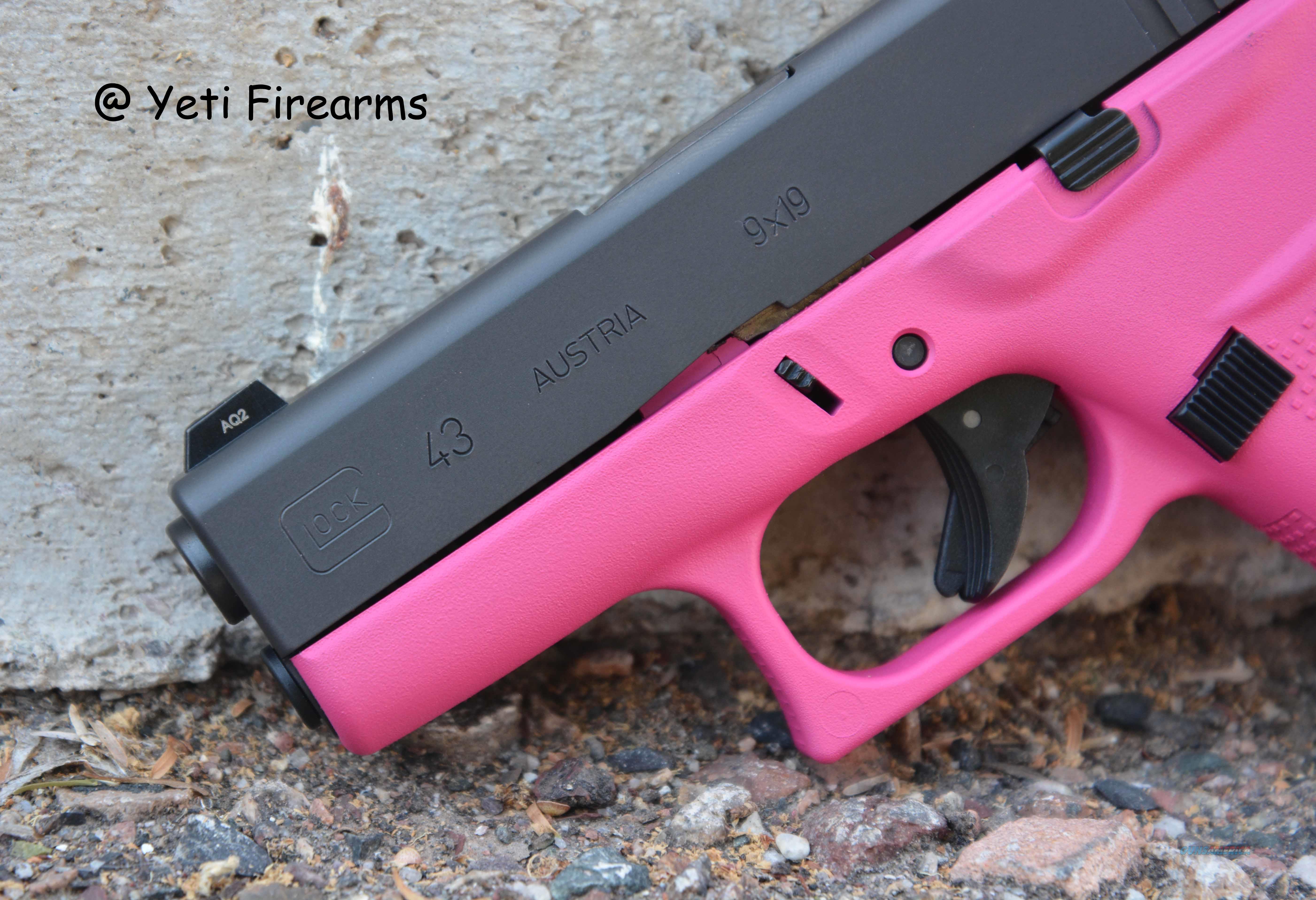 X-Werks Glock 43 9mm Hot Pink W/ Glock Night Si... for sale