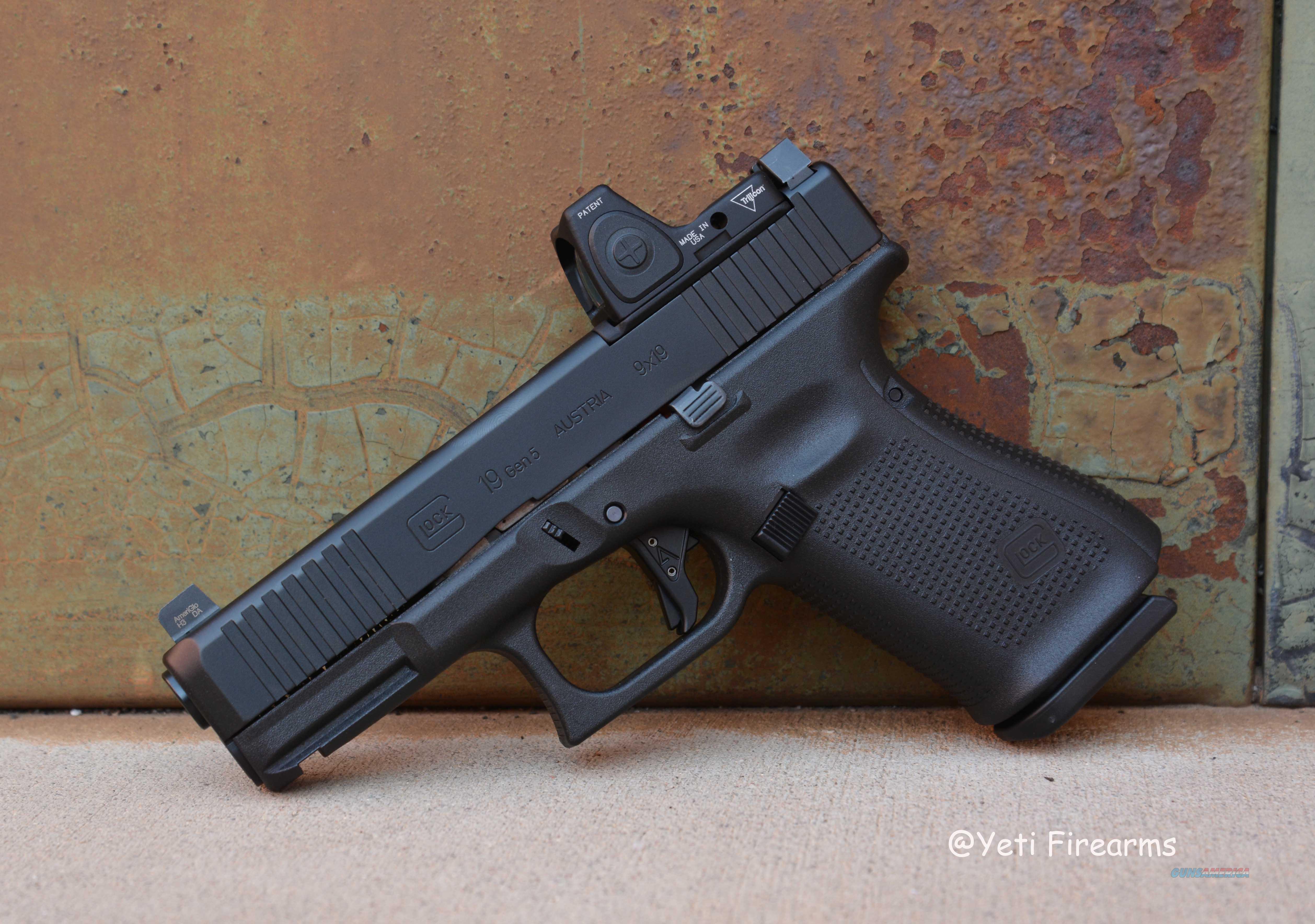 Glock 19 G5 MOS 9mm W/ Trijicon RM06 Ameriglo N... for sale