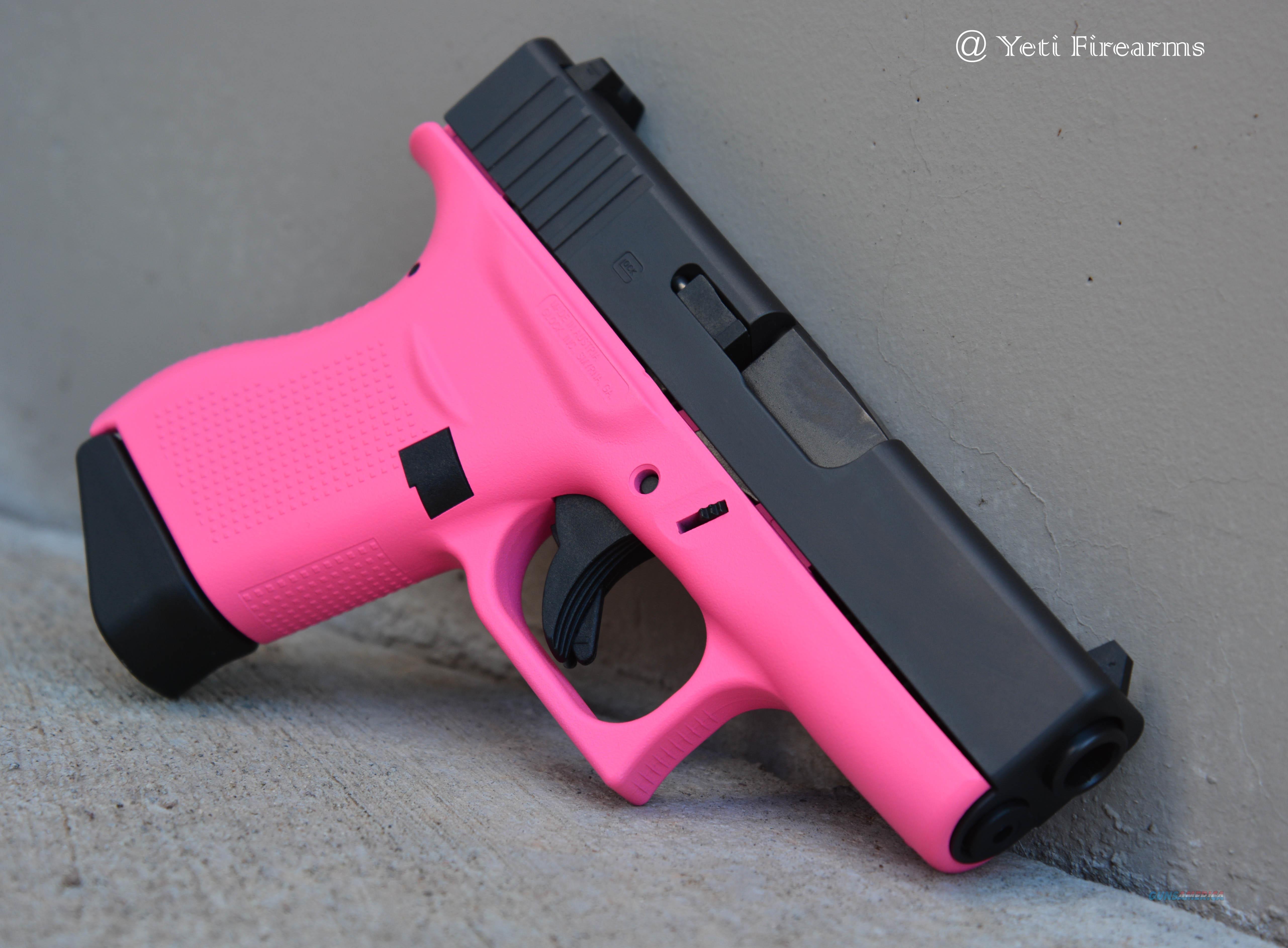 X-Werks Glock 43 9mm Hot Pink No CC Fee 2 Mags for sale