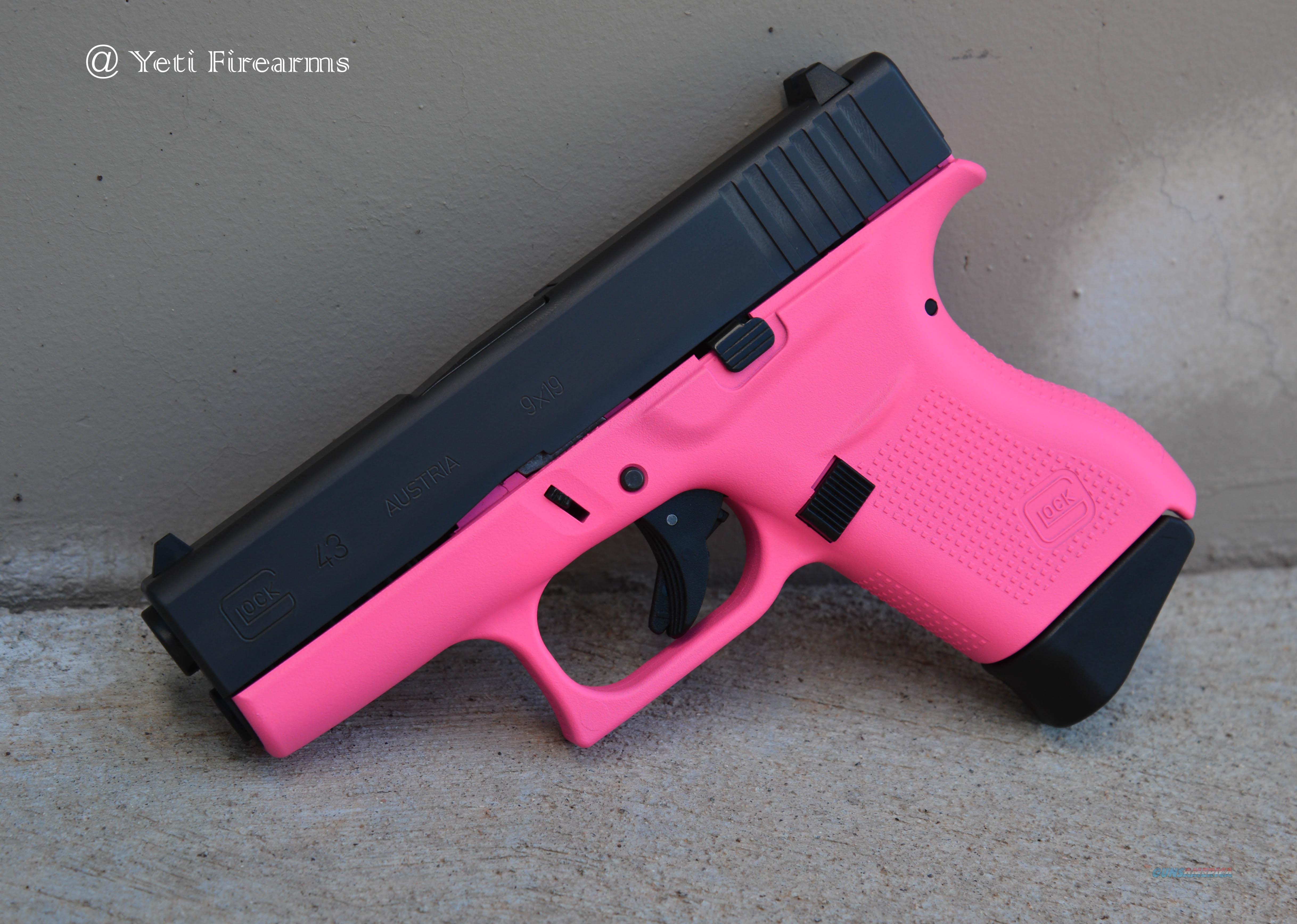 X-Werks Glock 43 9mm Hot Pink No CC Fee 2 Mags for sale