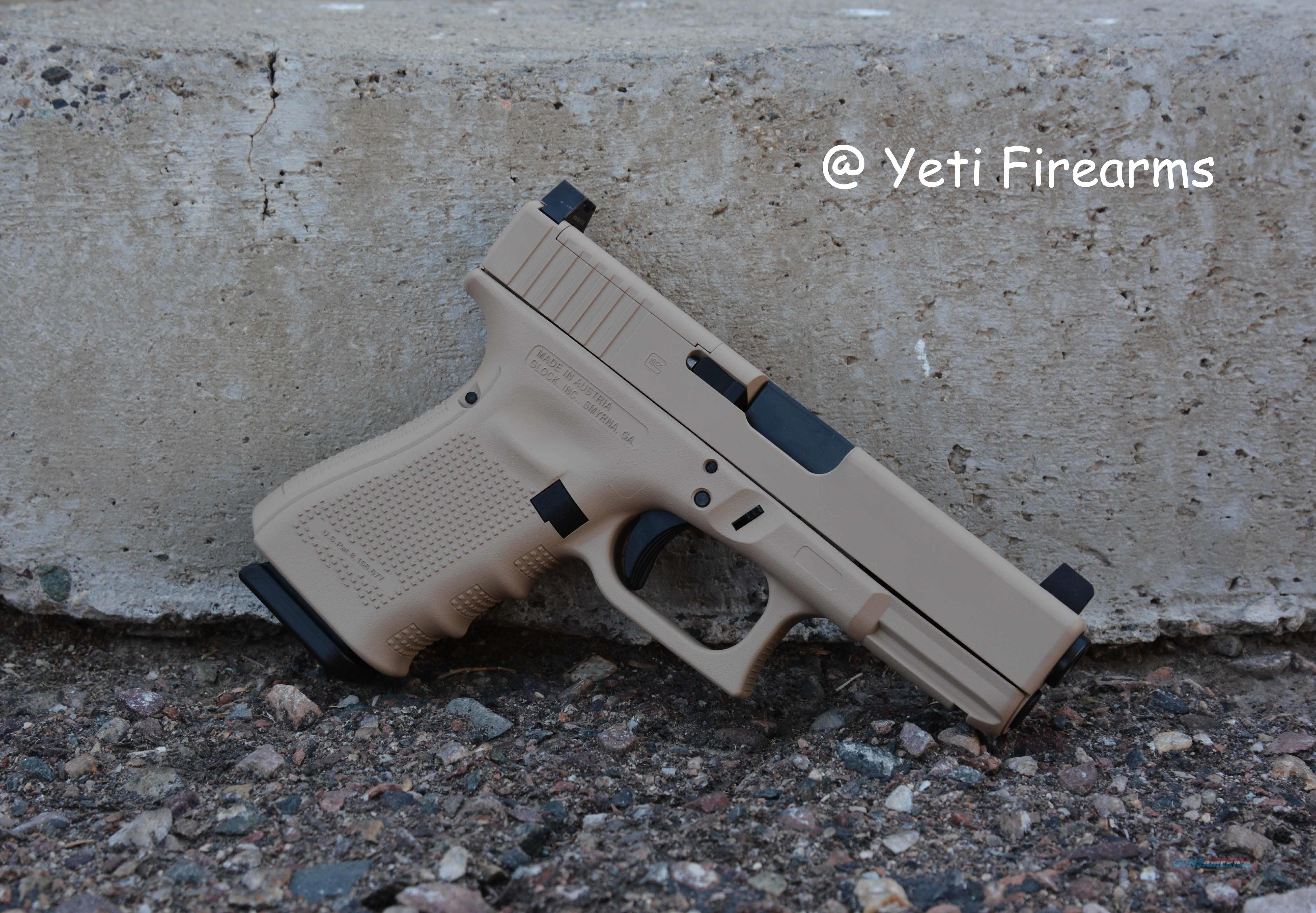 Glock 19 Gen 4 MOS 9mm Desert Tan NO CC Fee 15r... for sale