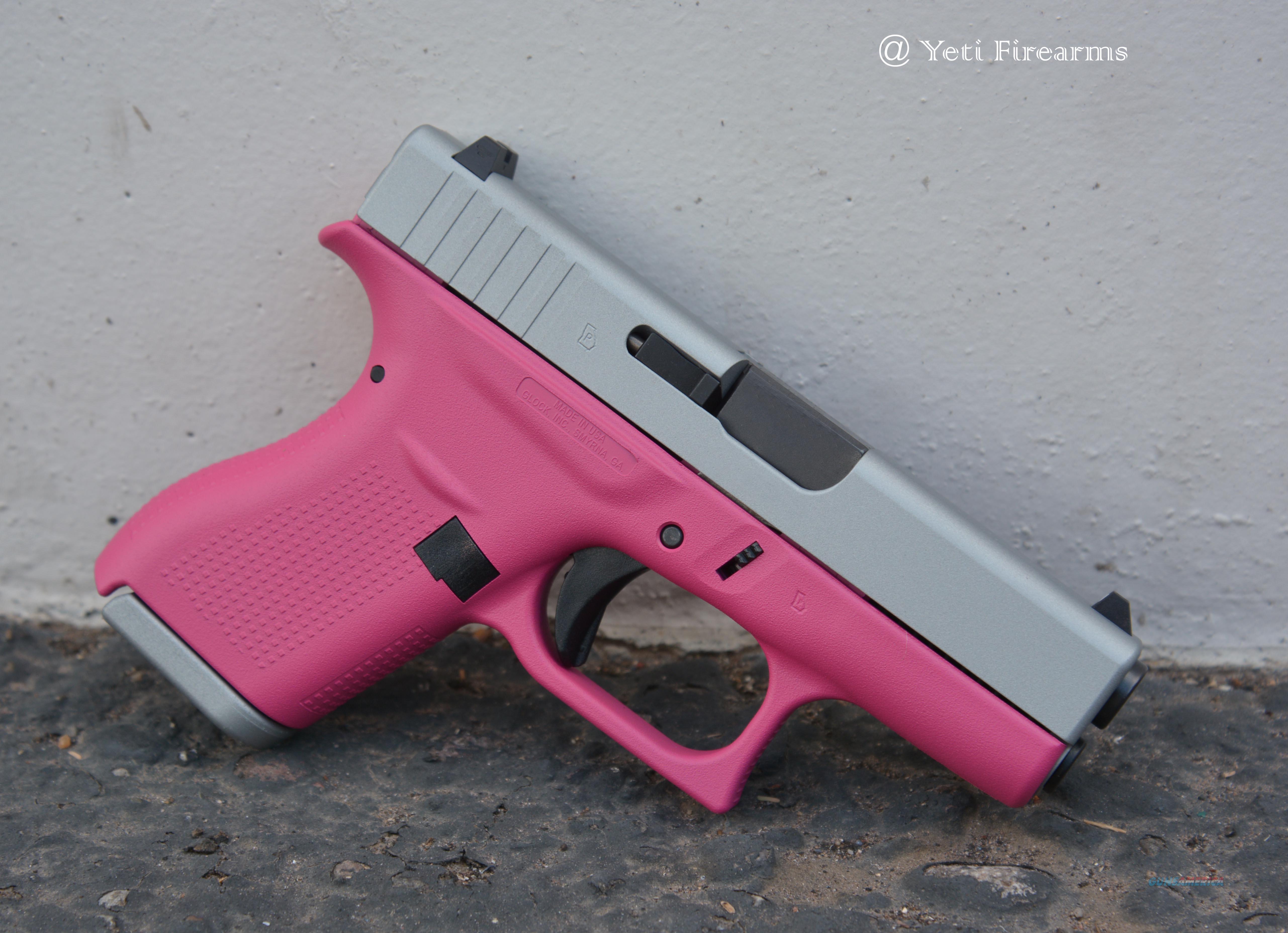 X-Werks Glock 42 .380 Satin Mag Raspberry Pink for sale