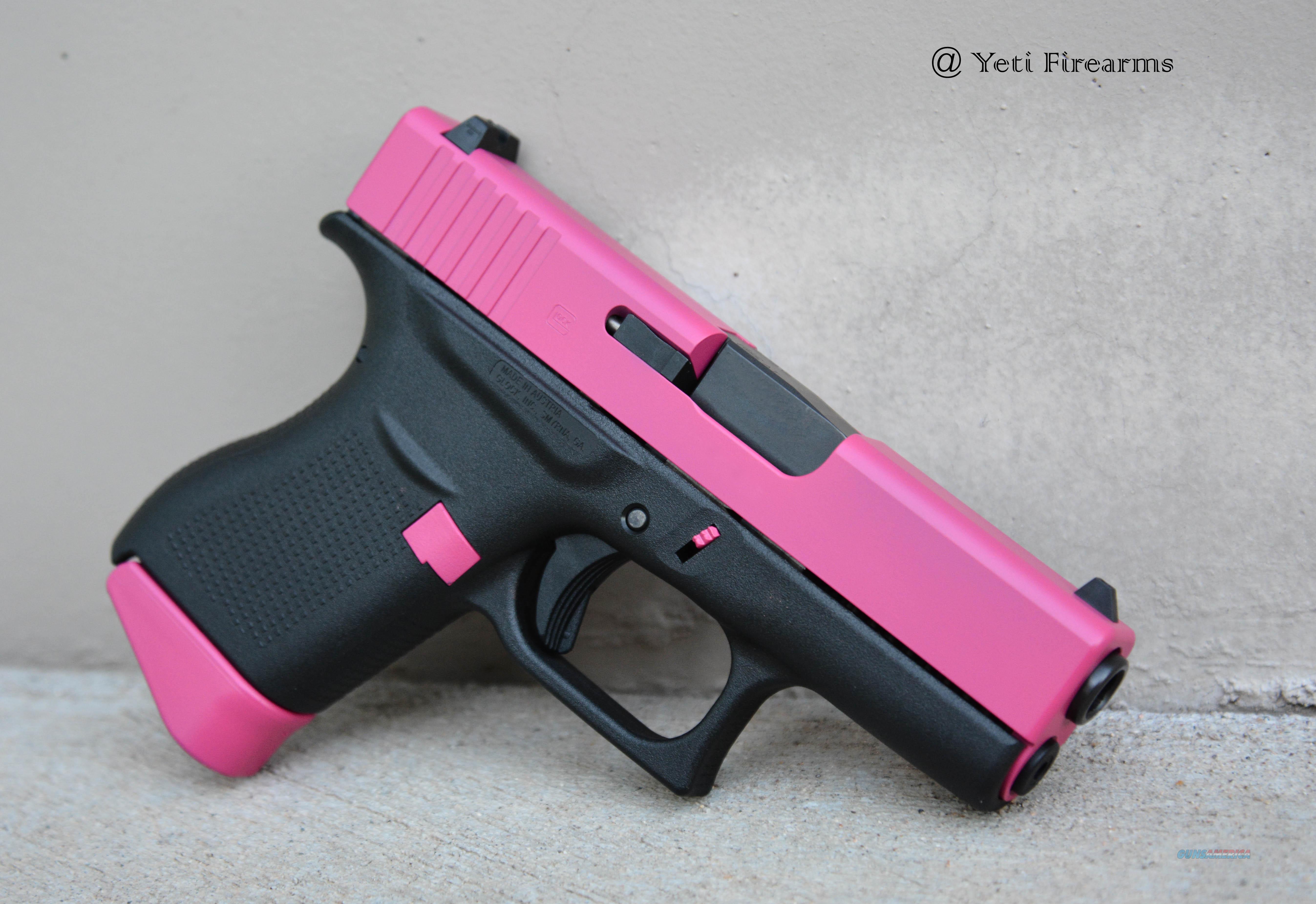 X-Werks Glock 43 Raspberry Pink 9mm NO CC Fee for sale