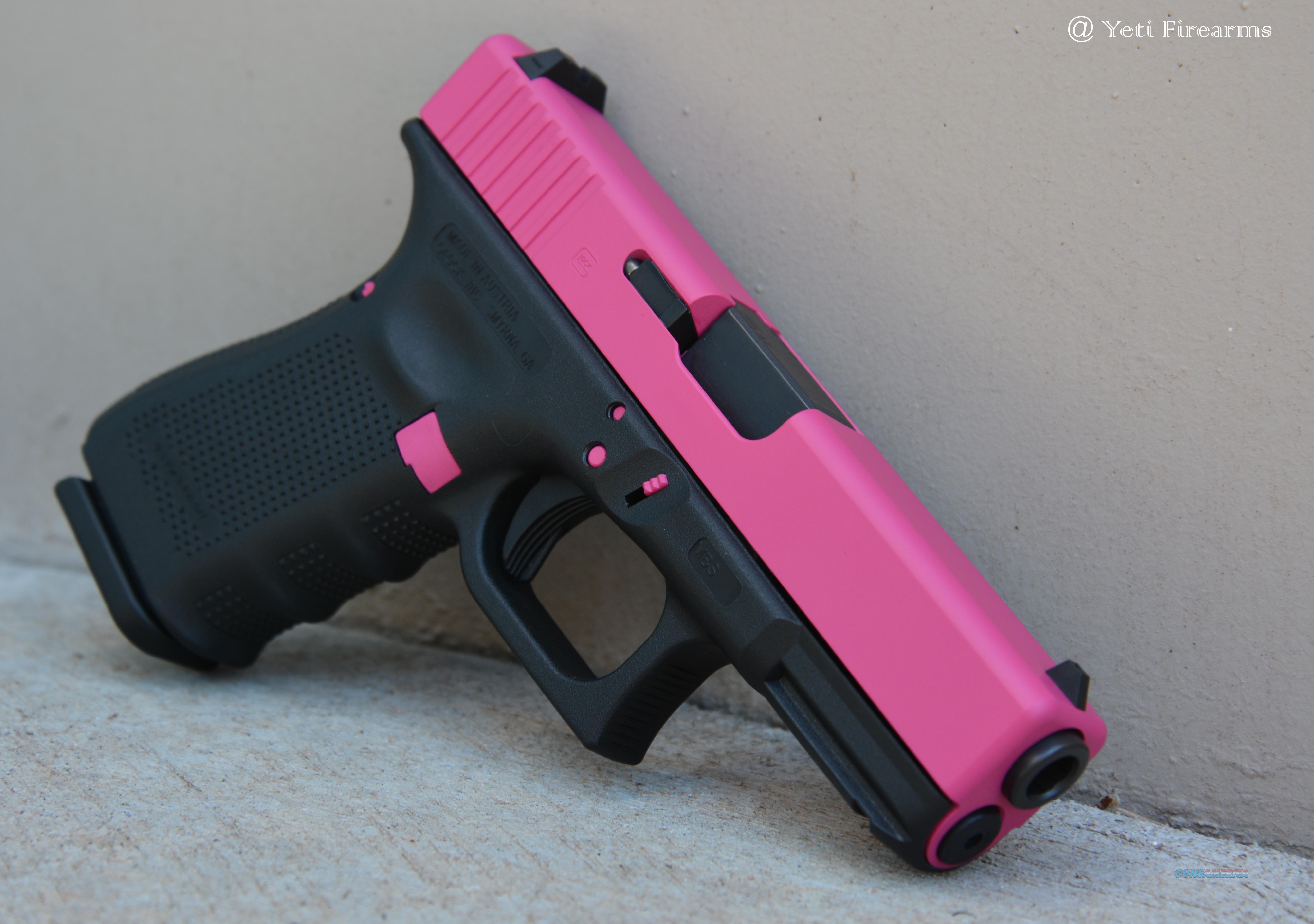 X-Werks Raspberry Pink Glock 19 Gen 4 9mm G4 15... for sale