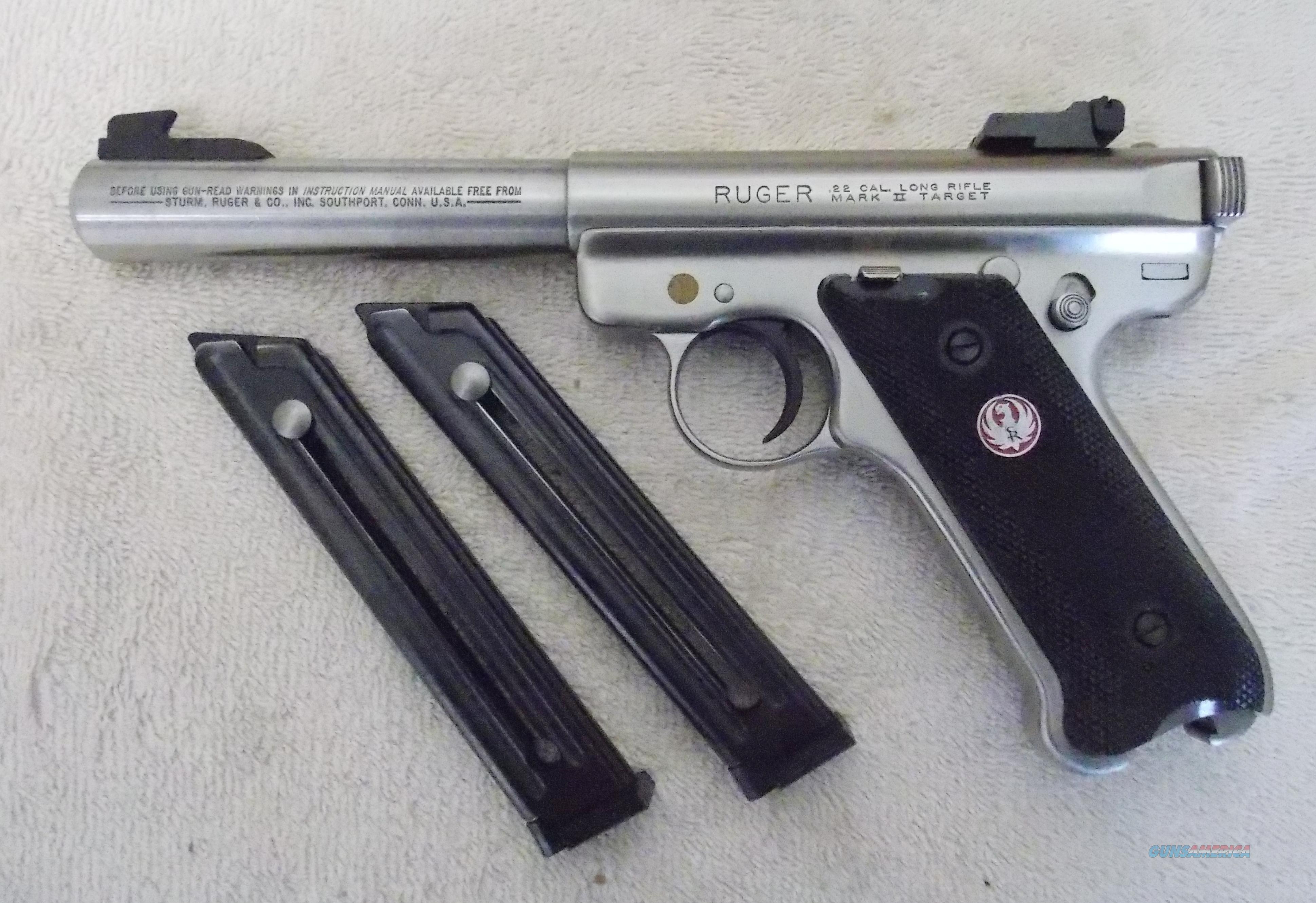 RUGER MARK II TARGET STAINLESS USED... for sale at Gunsamerica.com ...