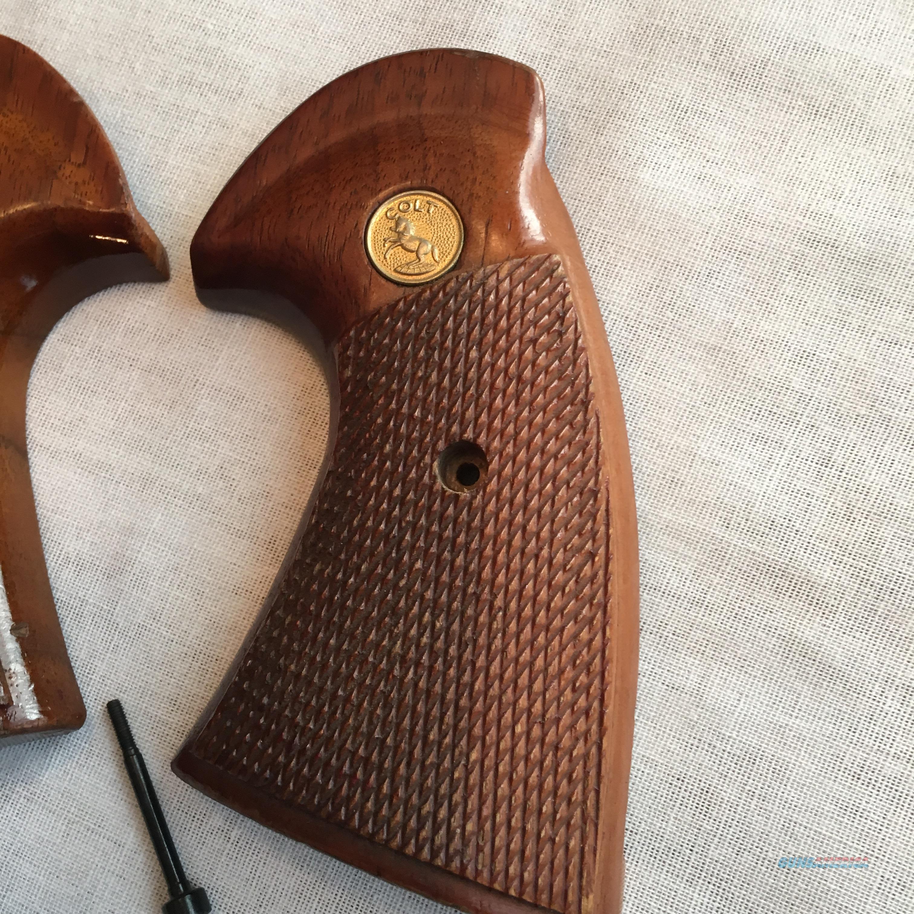 Colt Python Factory Wood Grips For Sale At 909355490 2279