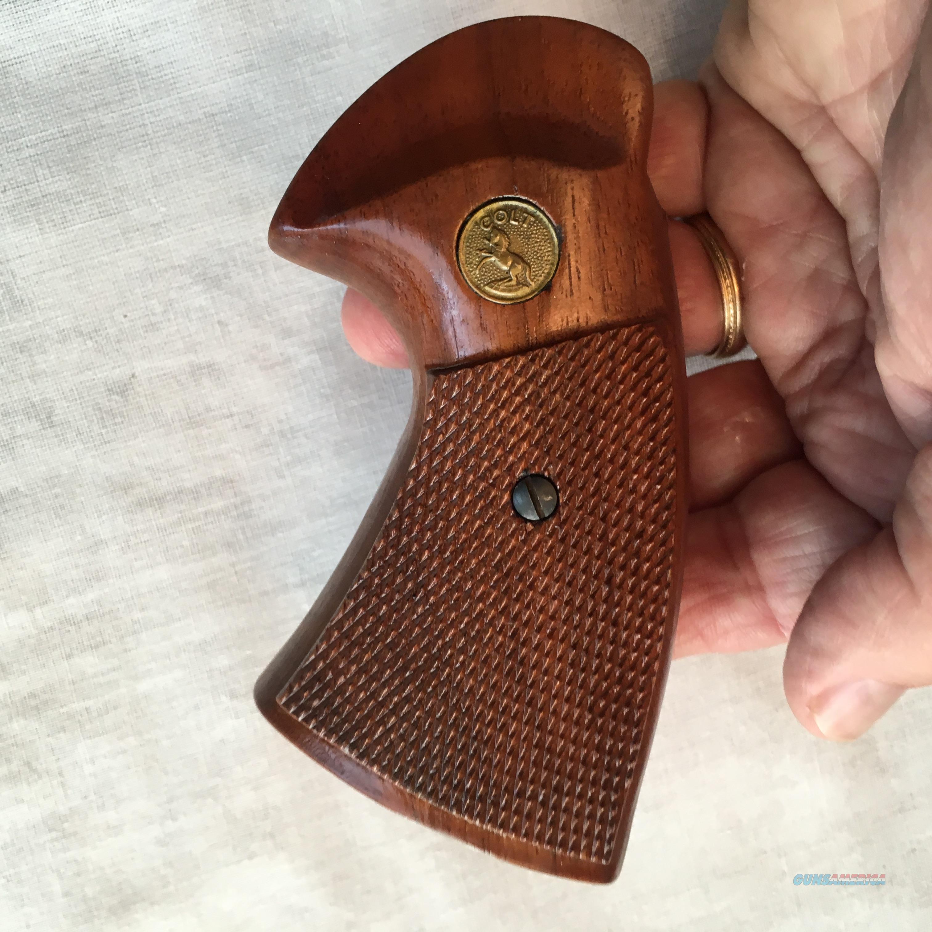 COLT PYTHON FACTORY WOOD GRIPS for sale at Gunsamerica.com: 909355490