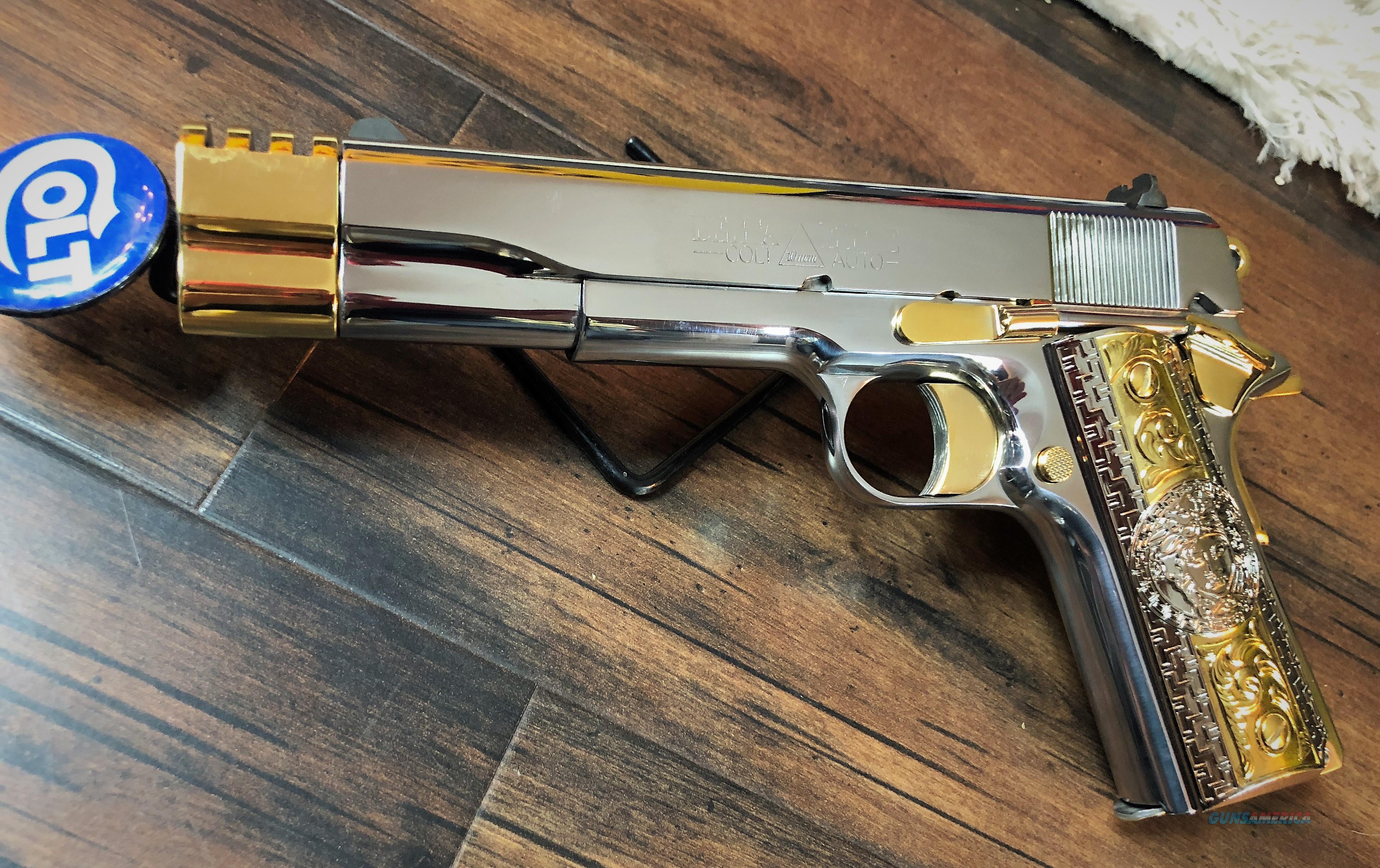 Custom Gold Plated Colt Delta Elite... for sale at Gunsamerica.com ...