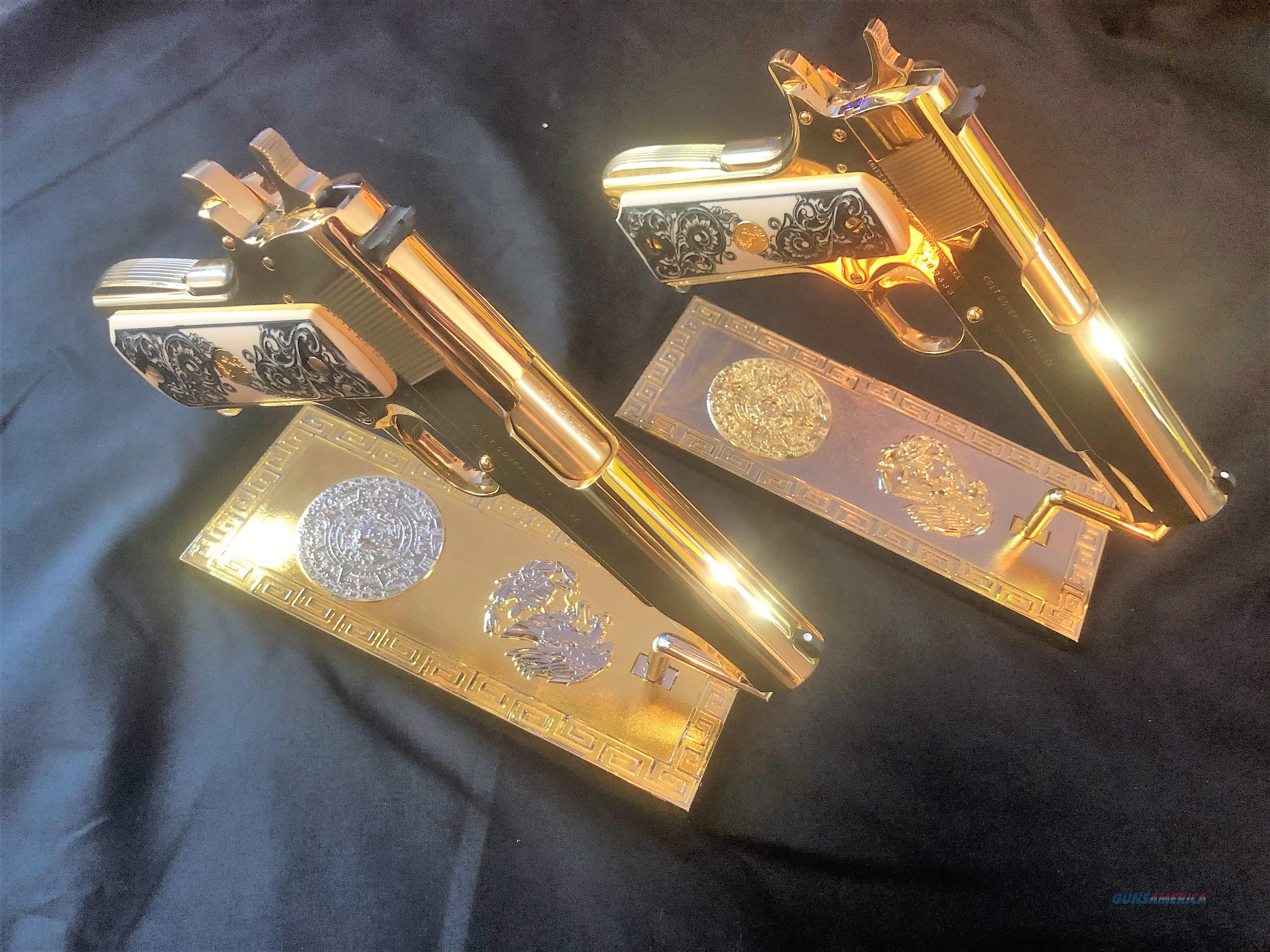 24k Gold Plated Colt 1911 Series 70... for sale at Gunsamerica.com