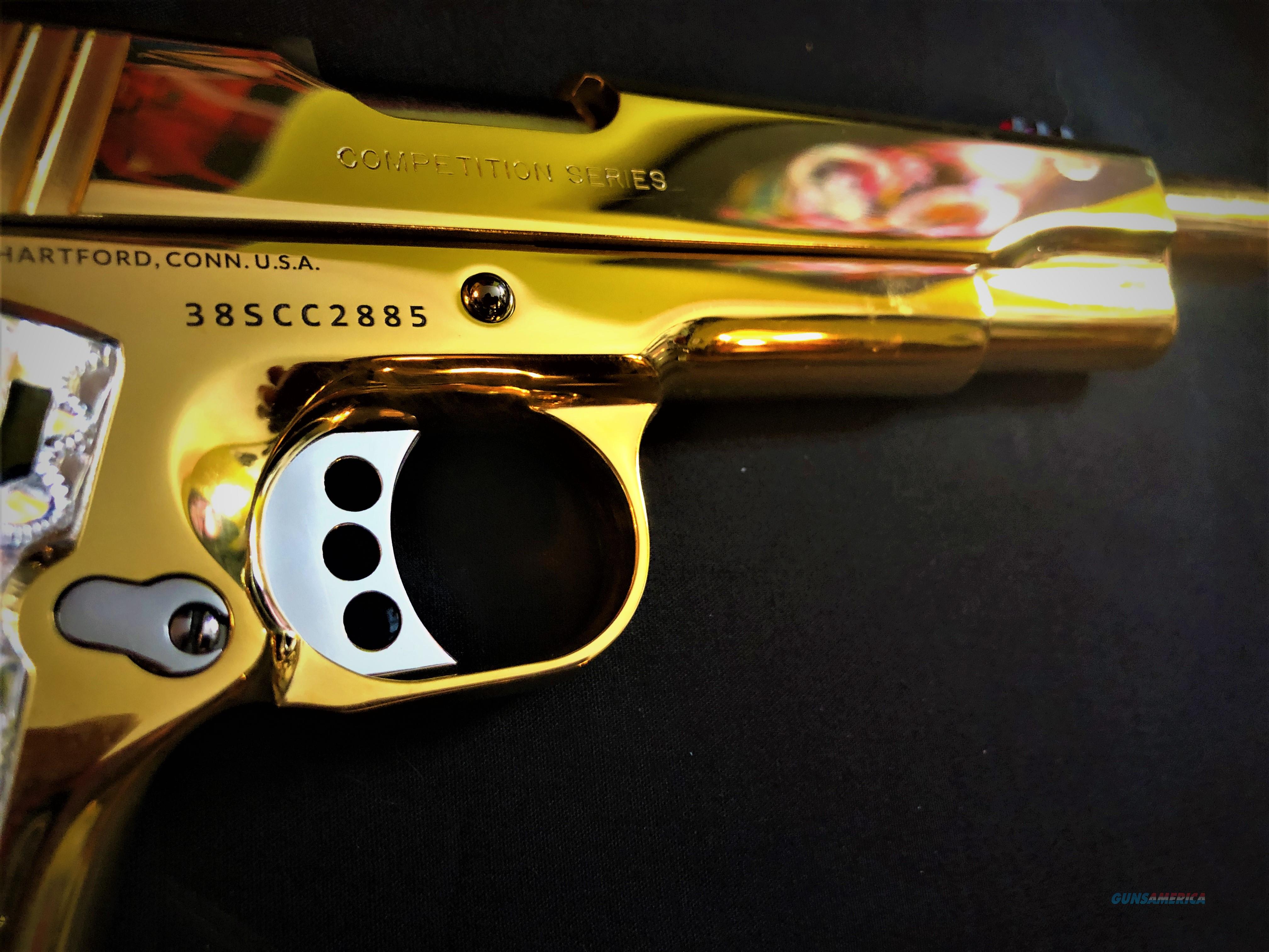 Custom Colt 1911 38 Super 24k Gold For Sale At 988206576 7005