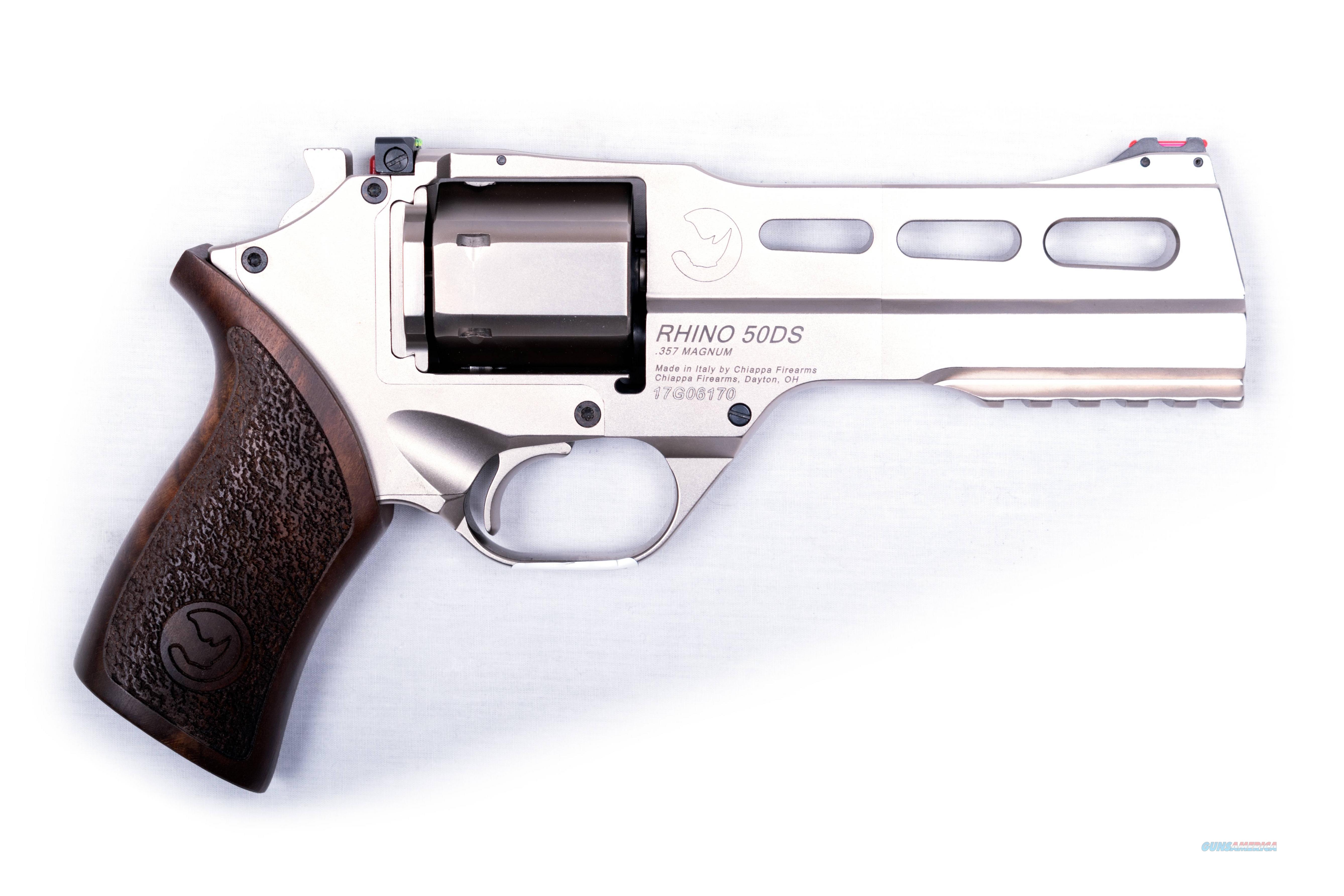 Chiappa Rhino 50DS Nickel 357 Mag 3... for sale at Gunsamerica.com