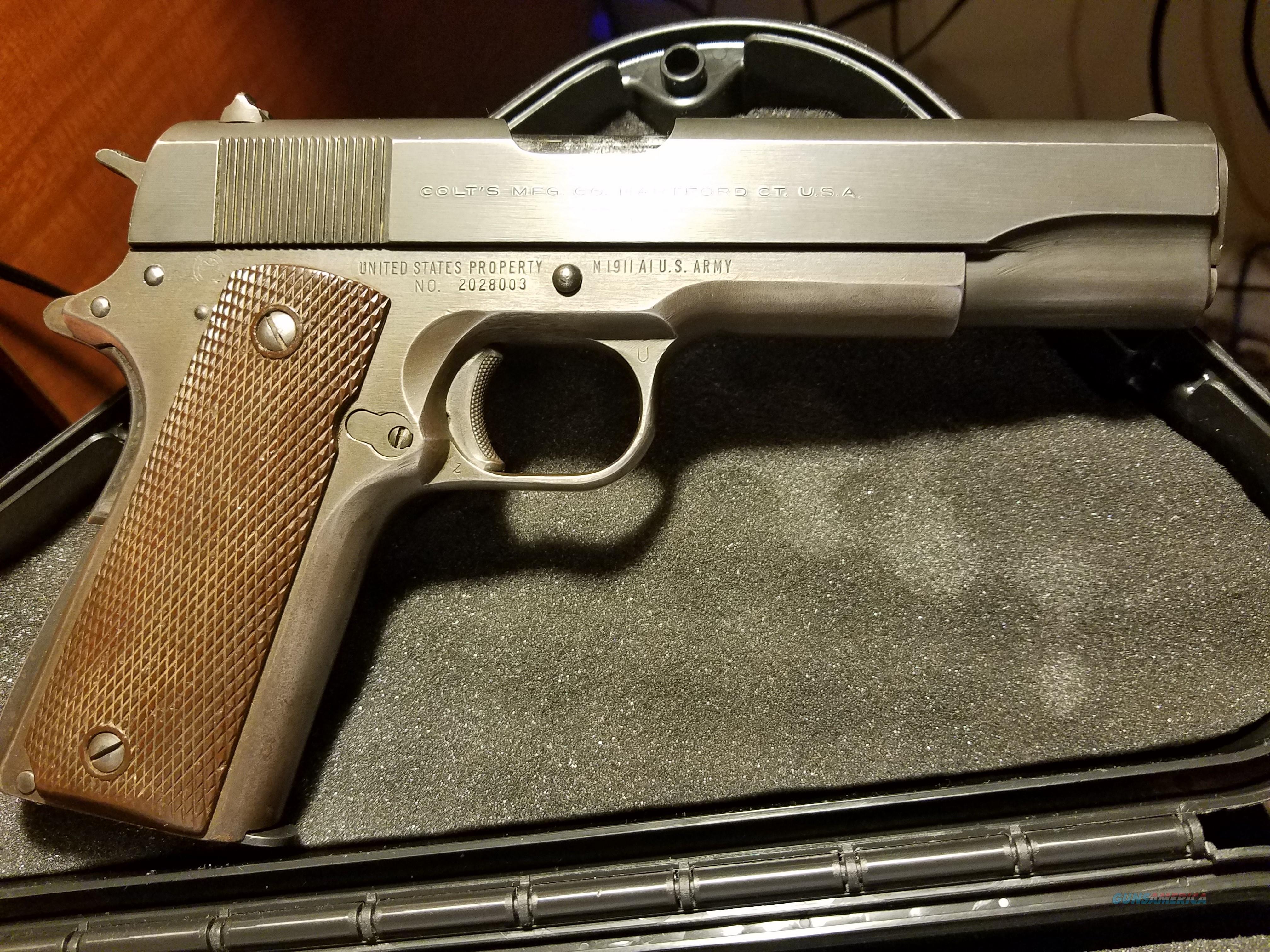 Colt M1911a1 Us Army Issue Mfg 19 For Sale At 918994388 6387