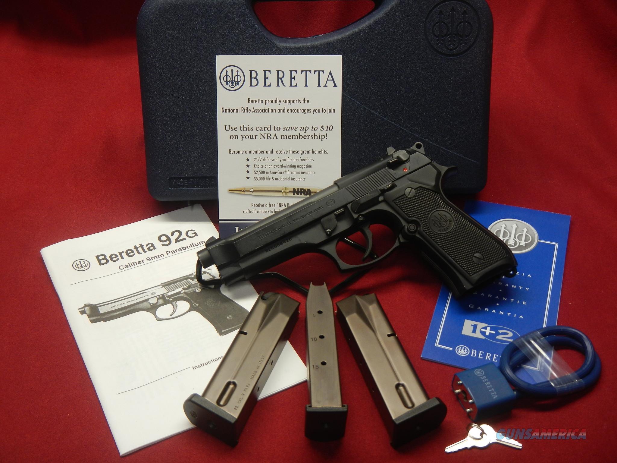 NIB Beretta 92G 3ea Sand Resistant Mags all pap... for sale