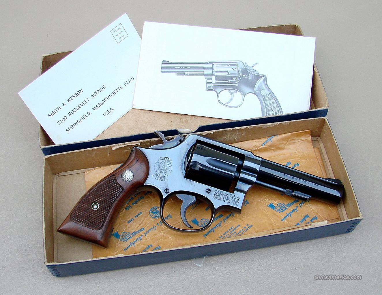 Vintage Smith And Wesson Model 10 Heavy Barrel For Sale