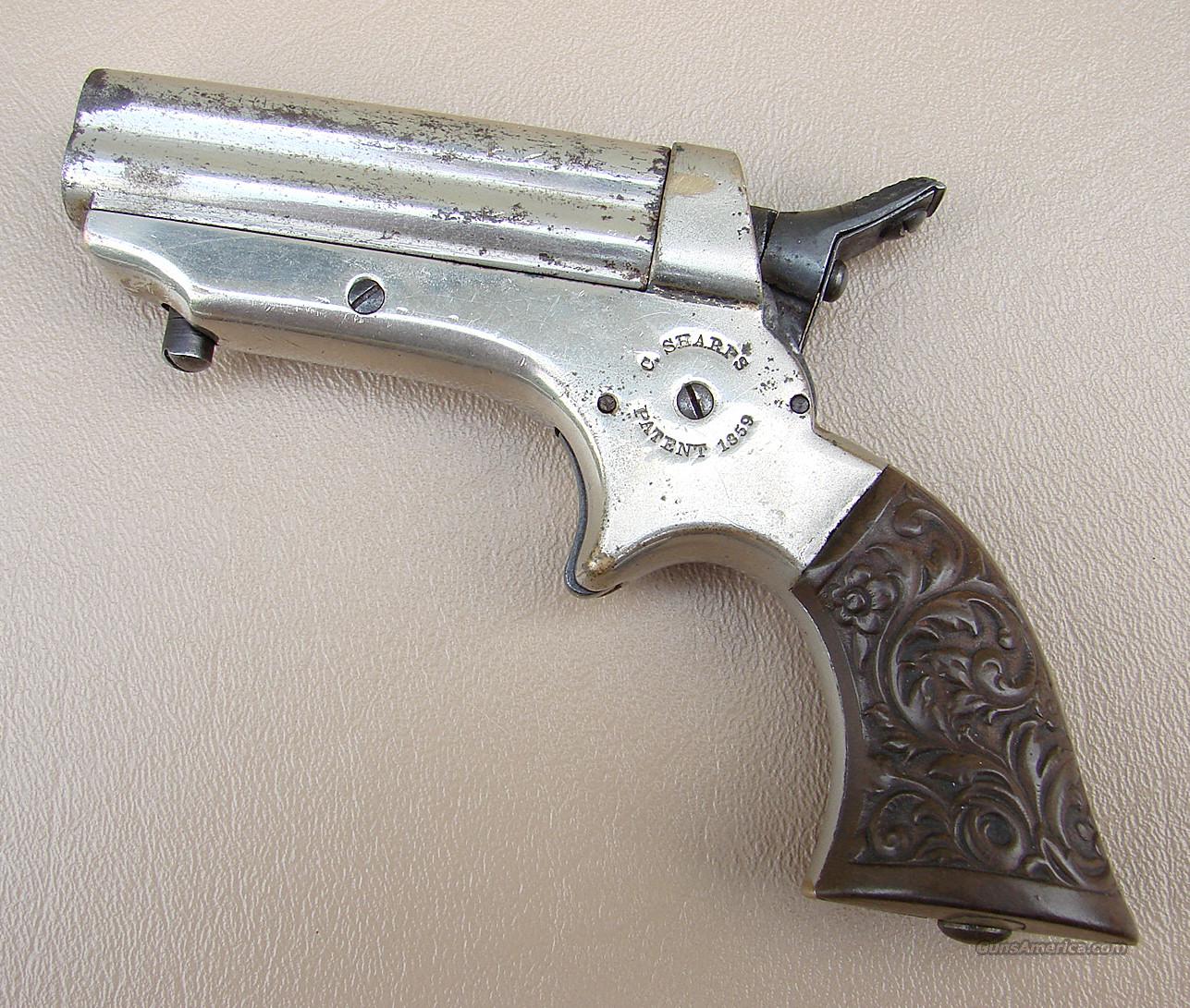 Sharps 4 Barrel Pepperbox Pistol is 22 Cal for sale